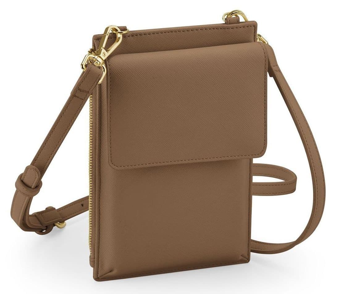 BOUTIQUE CROSS BODY PHONE POUCH coloris Fauve