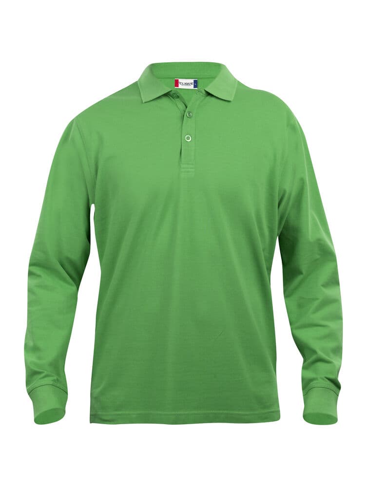 Clique Classic Lincoln L/S Polo coloris Vert pomme