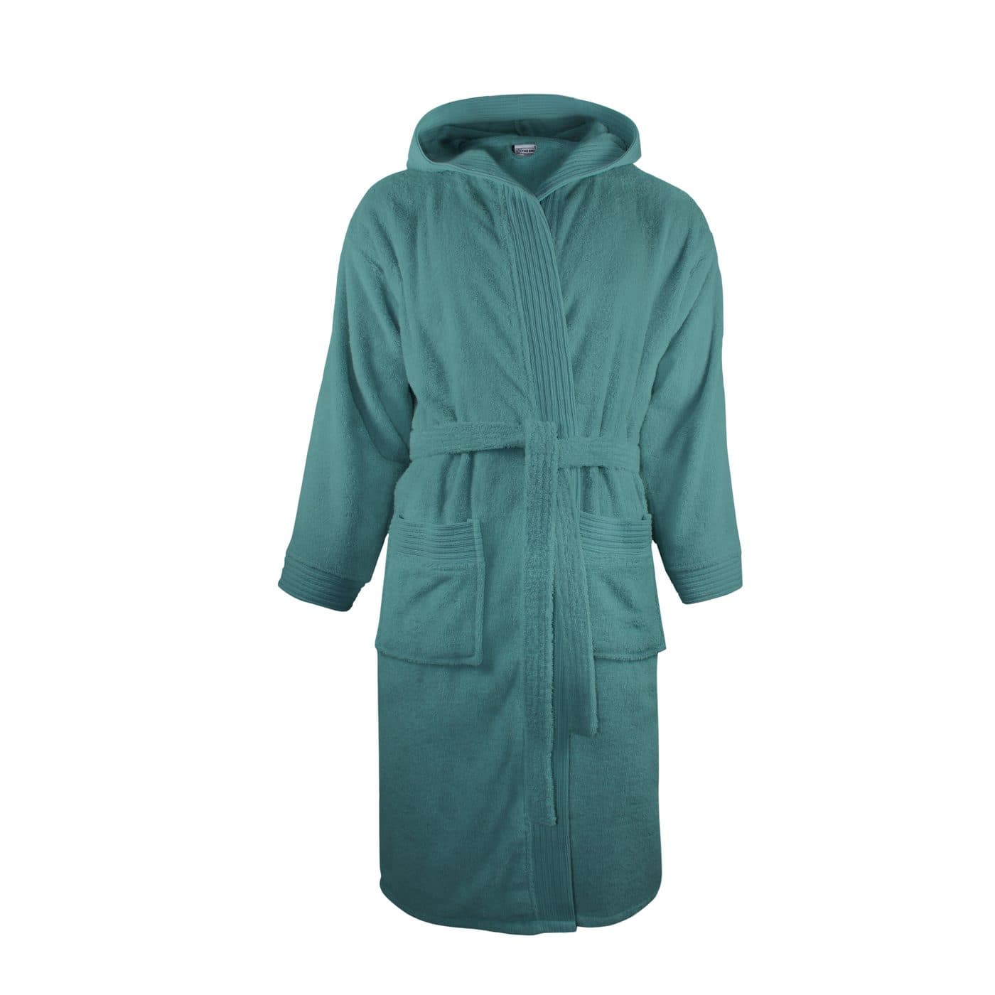 BATHROBE HOODED coloris Pétrole