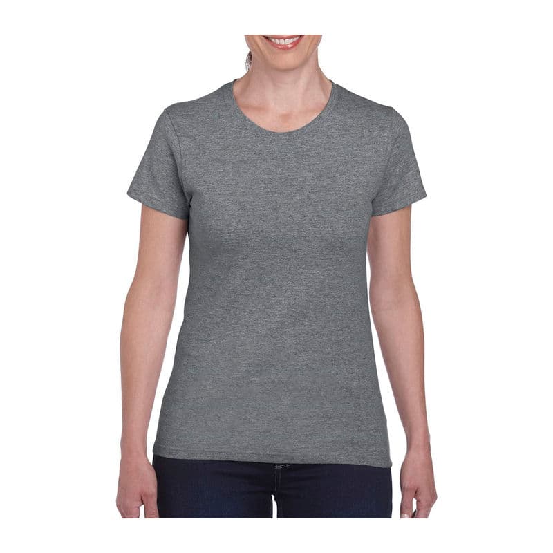 HEAVY COTTON LADIES T-SHIRT coloris Graphite chiné