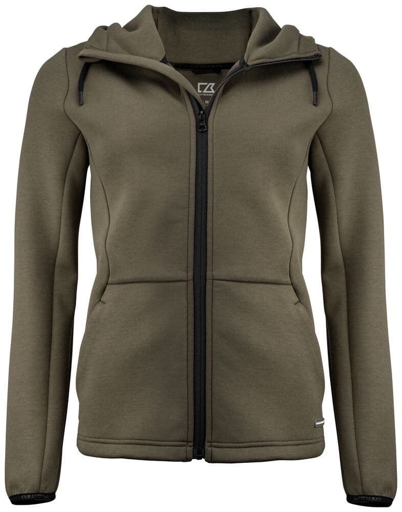 Sweat zippé à capuche Cutter & Buck Pemberton femme coloris Vert lierre