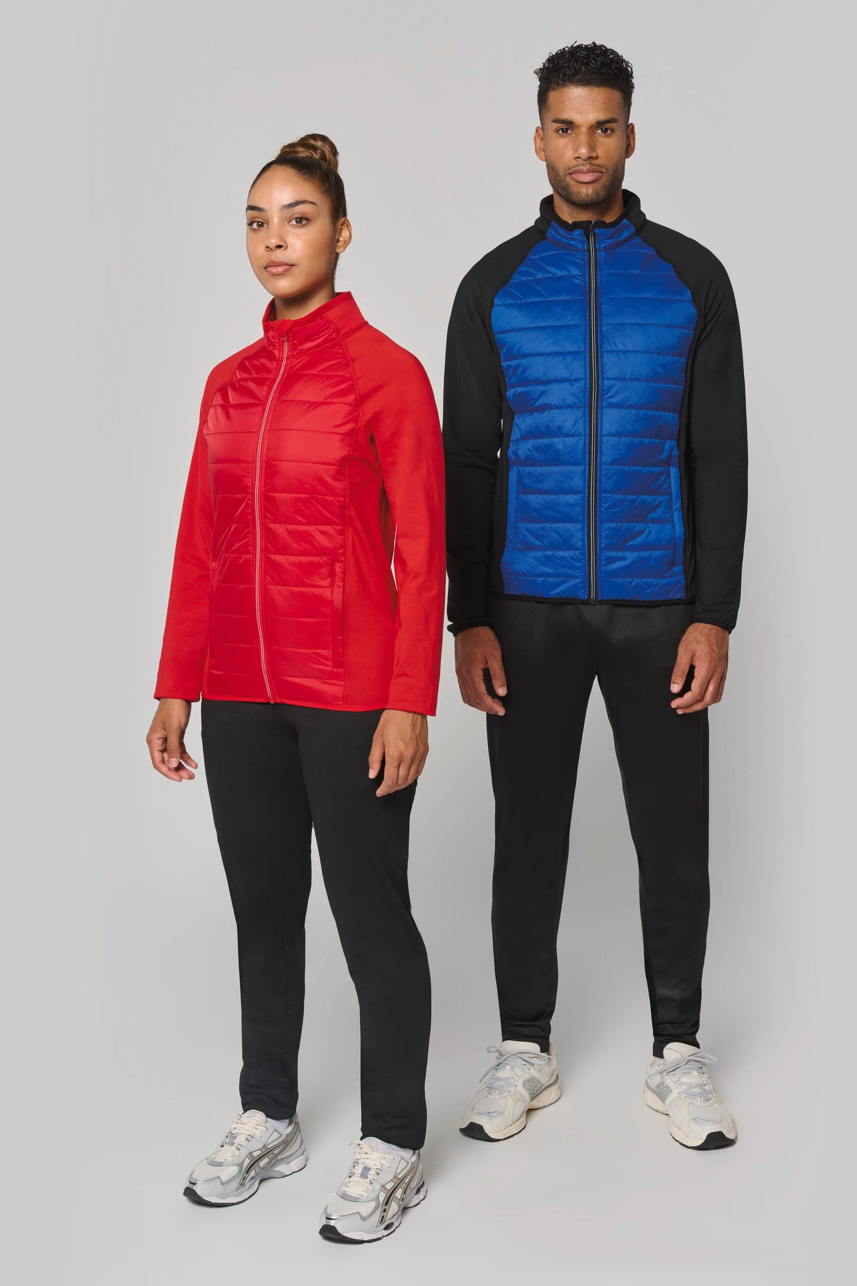 Veste sport bi-matière unisexe en situation