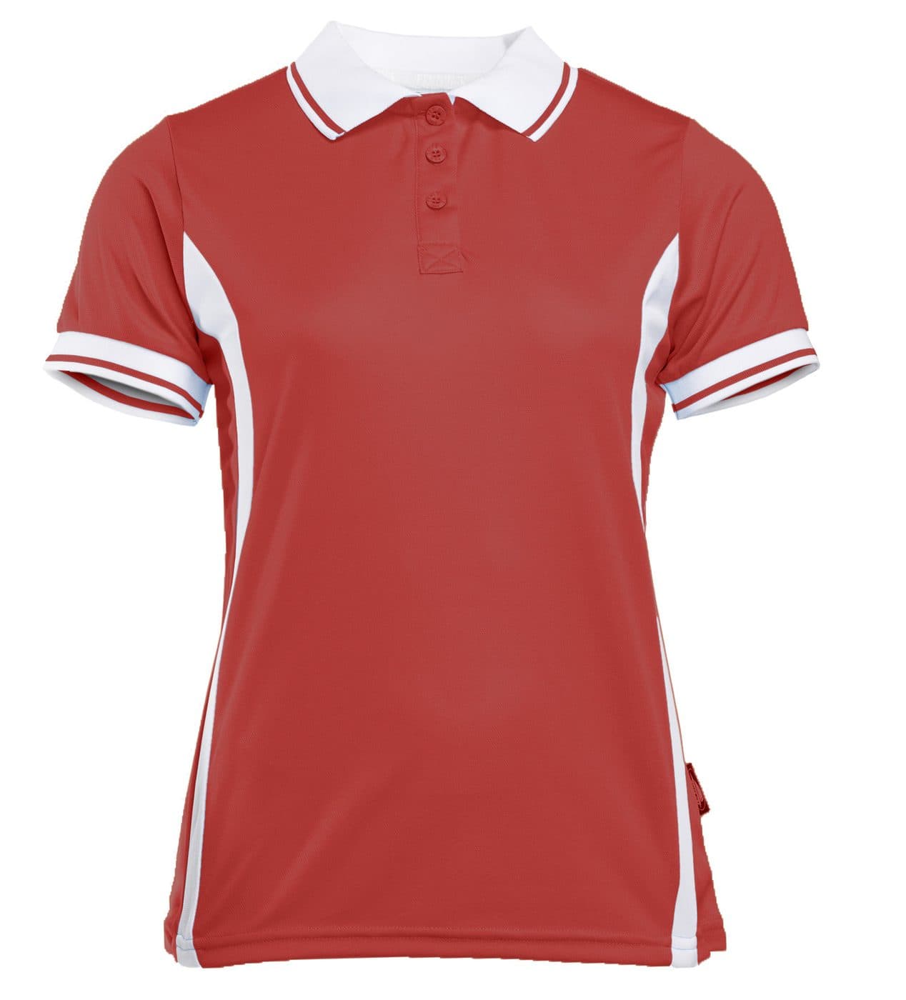 SPORT POLO WOMEN coloris Rouge / Blanc