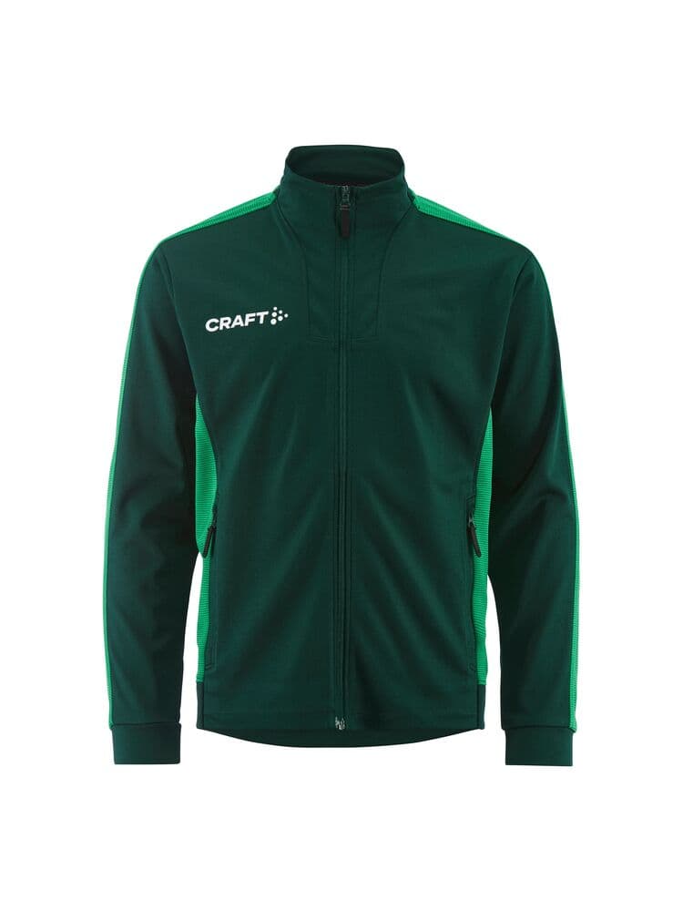 Craft Evolve 2.0 contrast full zip jacket jr coloris Vert