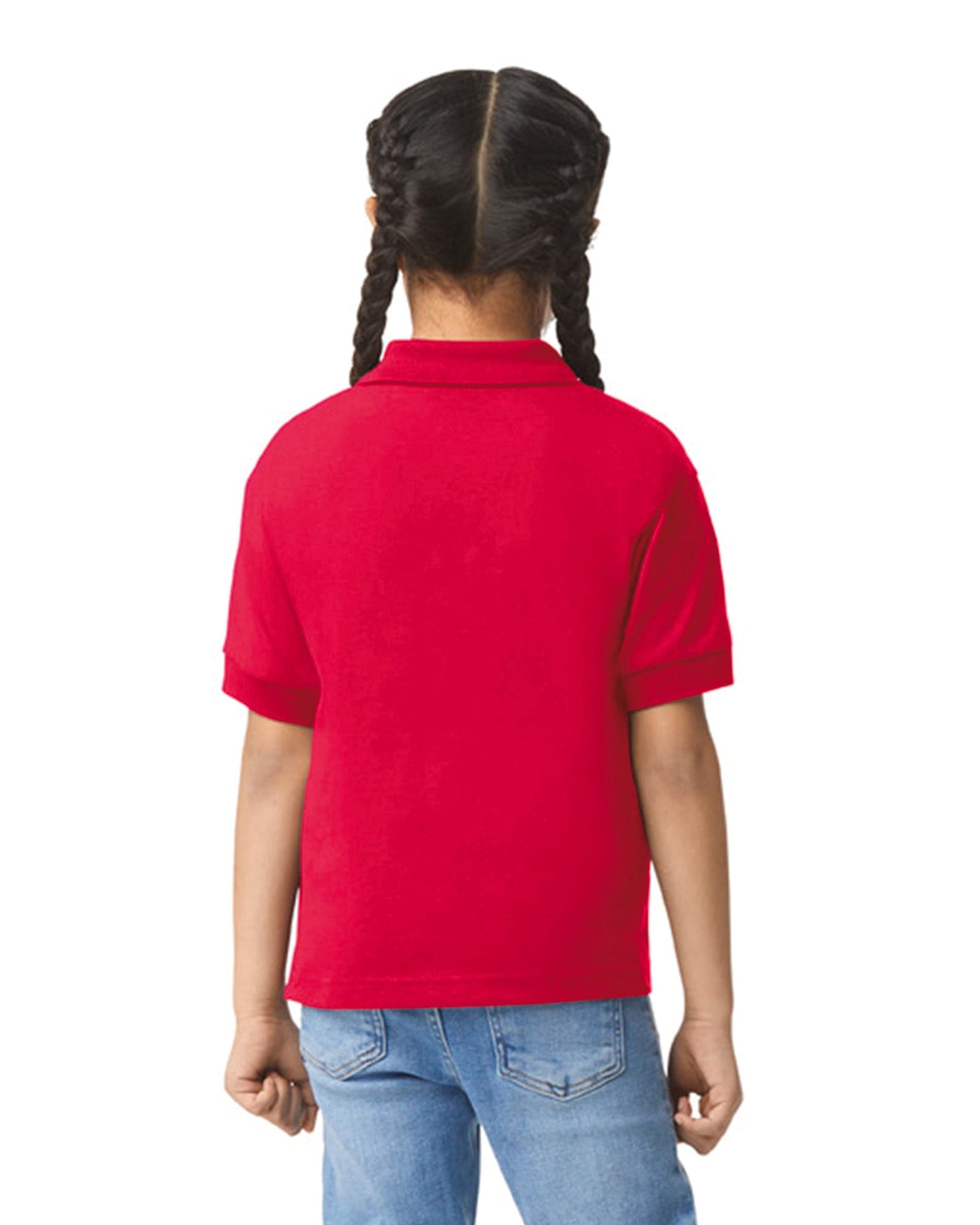 Polo jersey Dryblend® enfant en situation