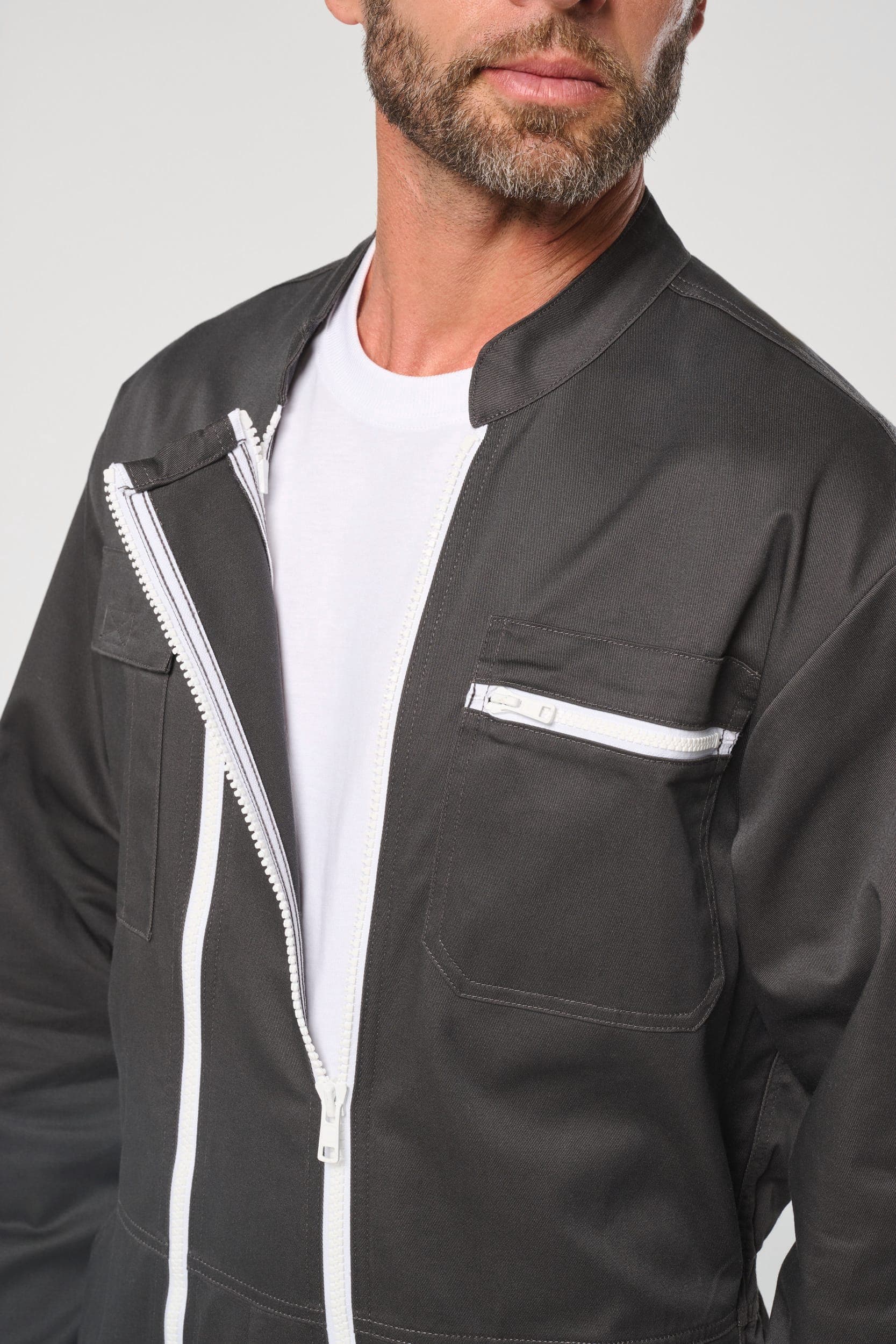Combinaison double zip unisexe en situation
