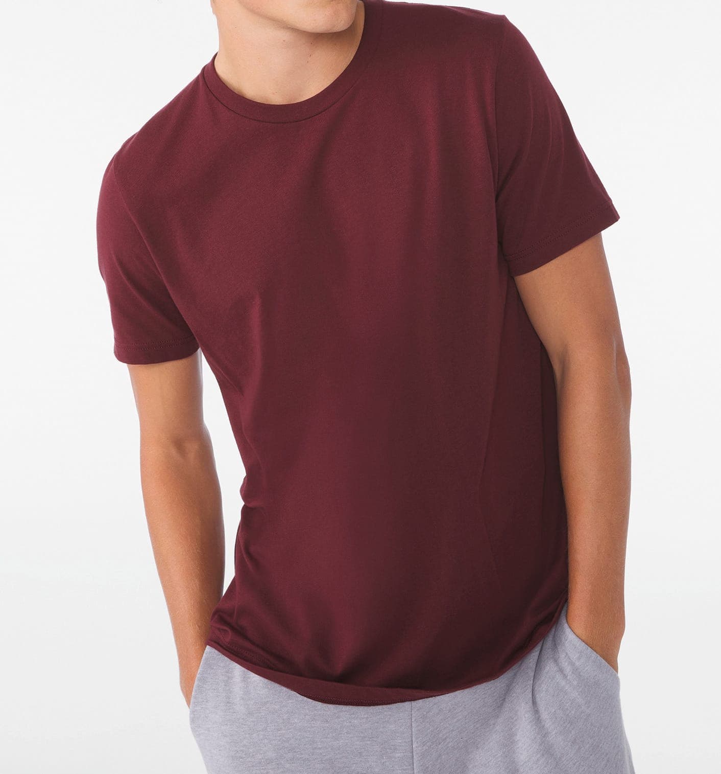 T-shirt homme col rond en situation