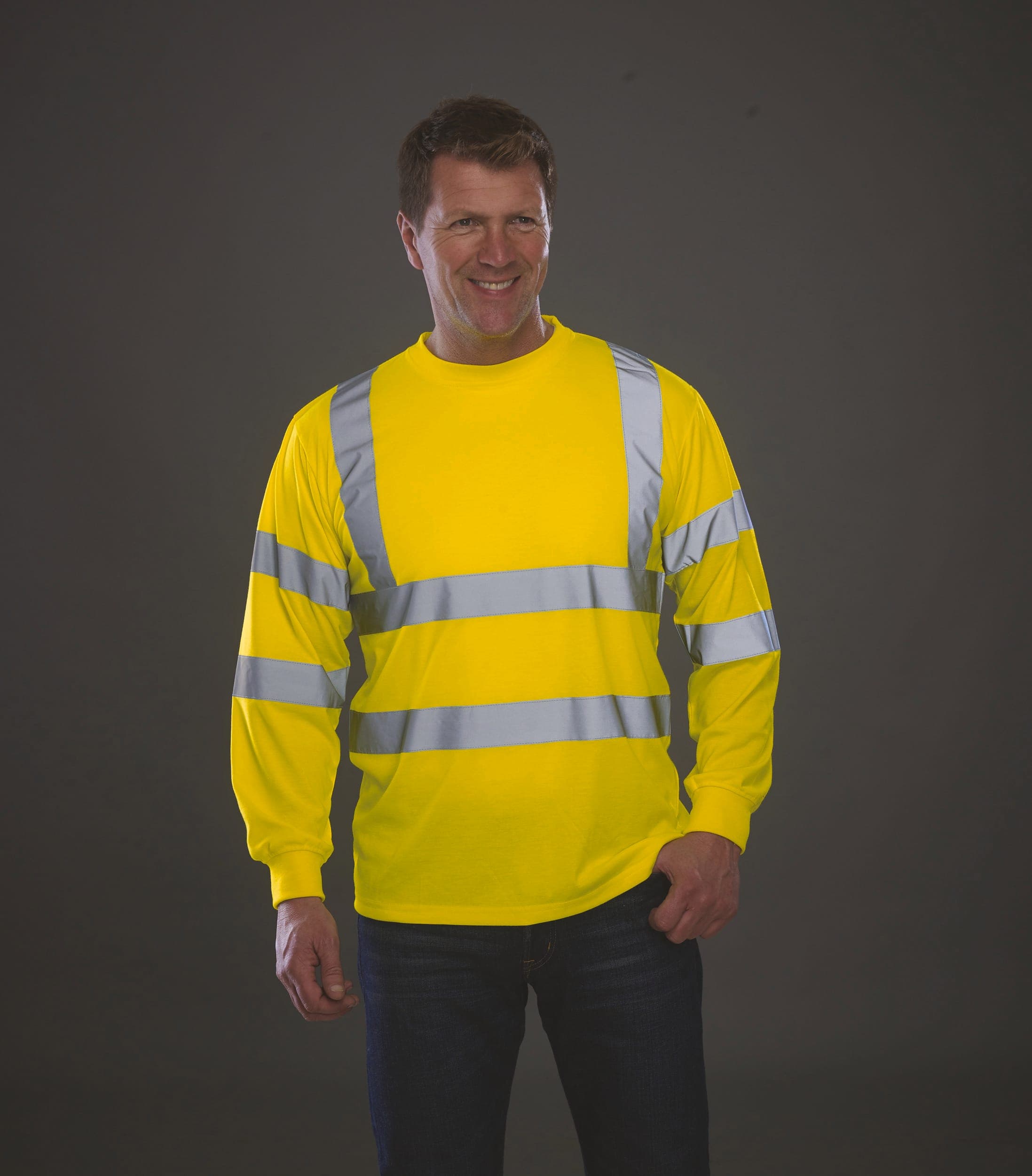 T-shirt haute visibilité manches longues en situation