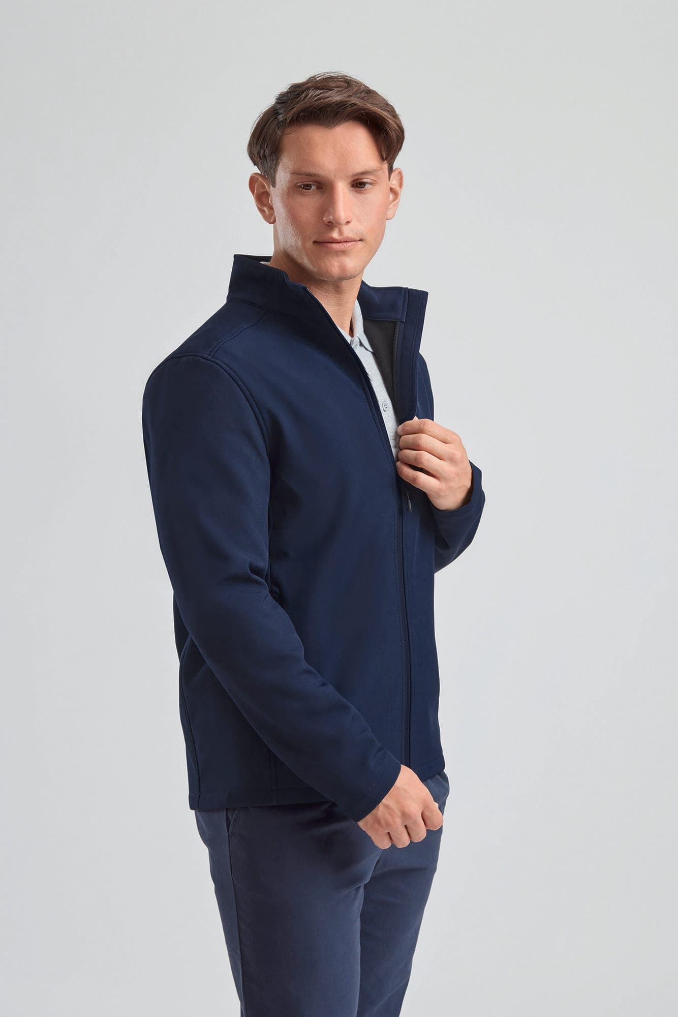 Veste softhsell Essential en situation