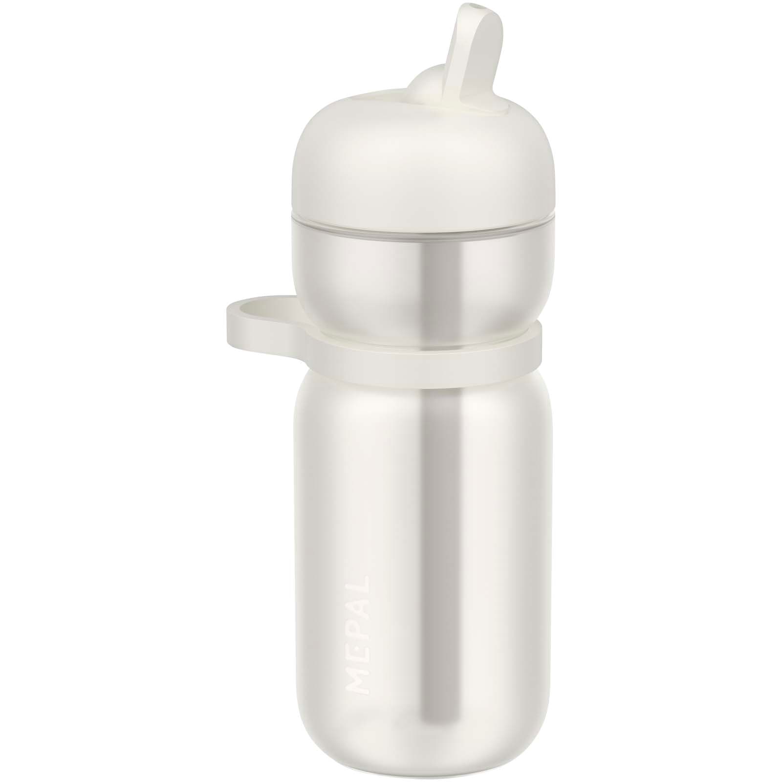 Bouteille de sport mepal de 600 ml avec couvercle rabattable coloris Blanc