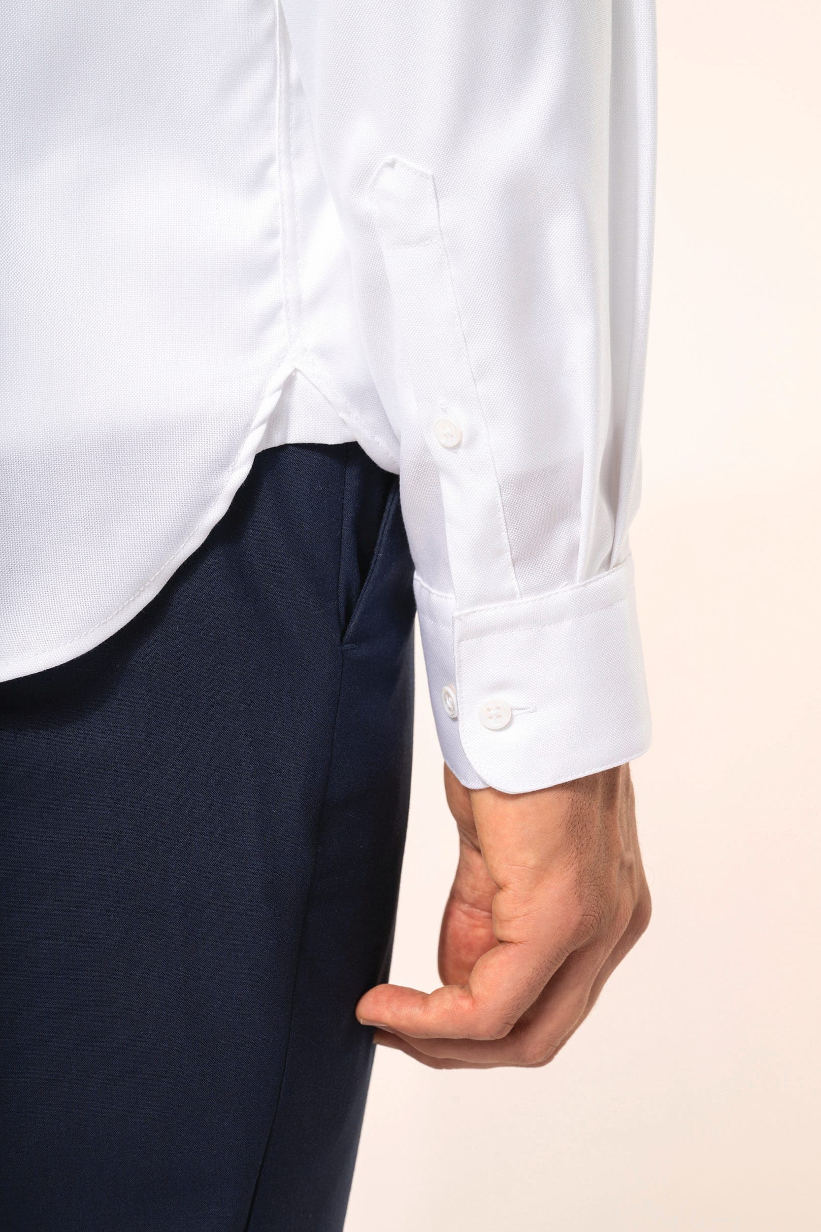 Chemise Oxford pinpoint manches longues homme en situation