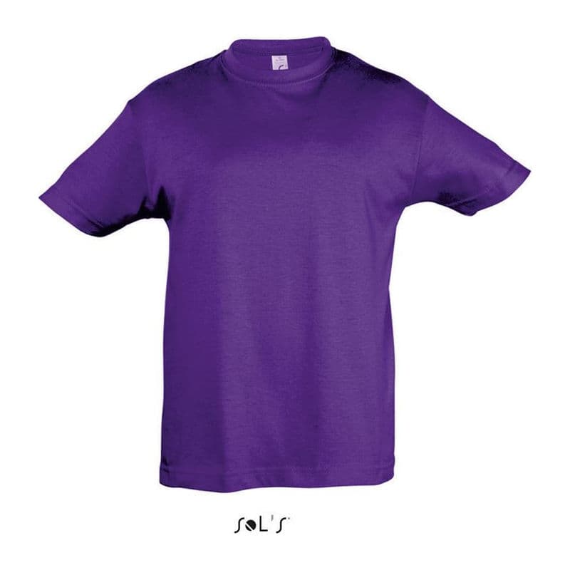 SOL'S REGENT KIDS - ROUND NECK T-SHIRT coloris Violet foncé