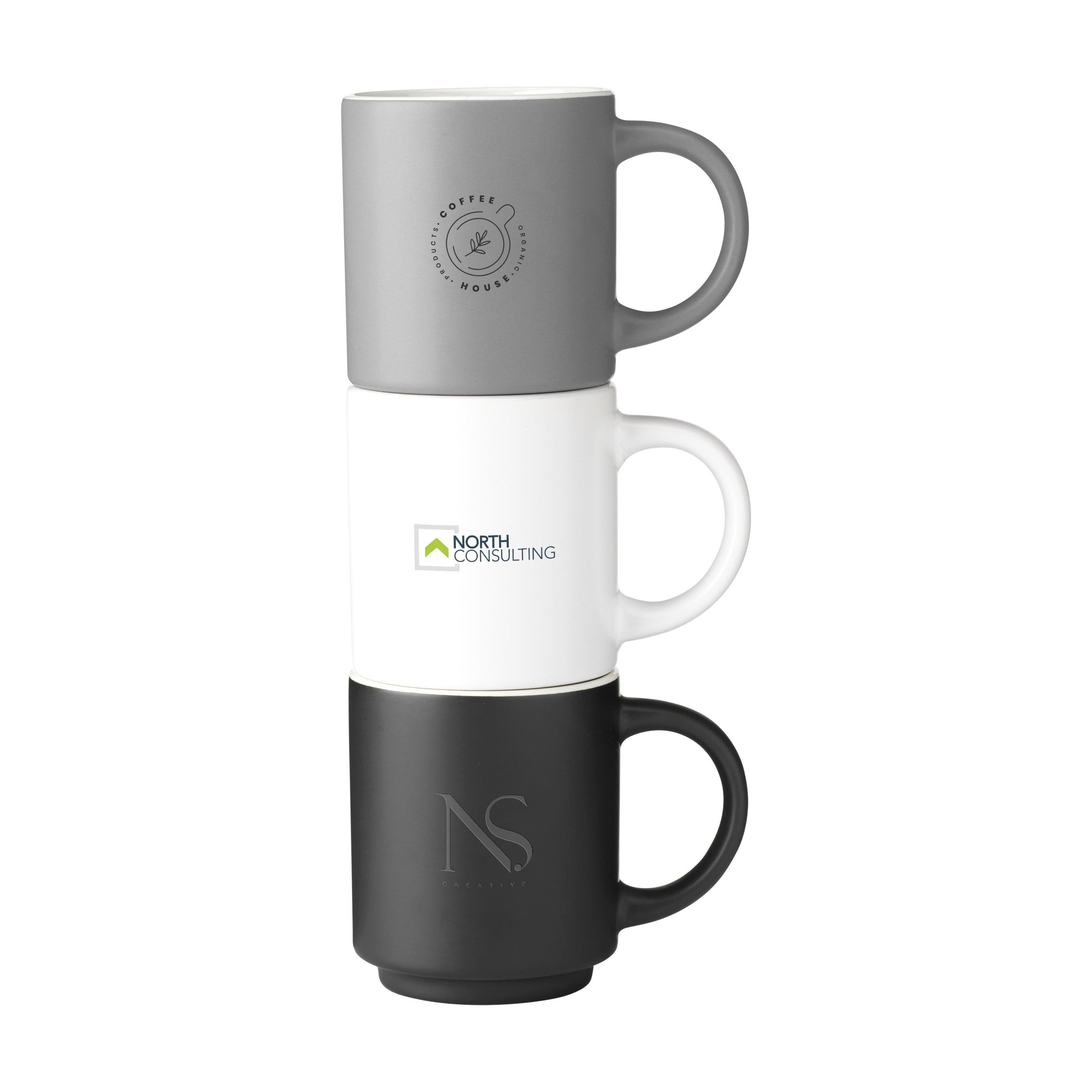 Mug Stack noir 180 ml en situation