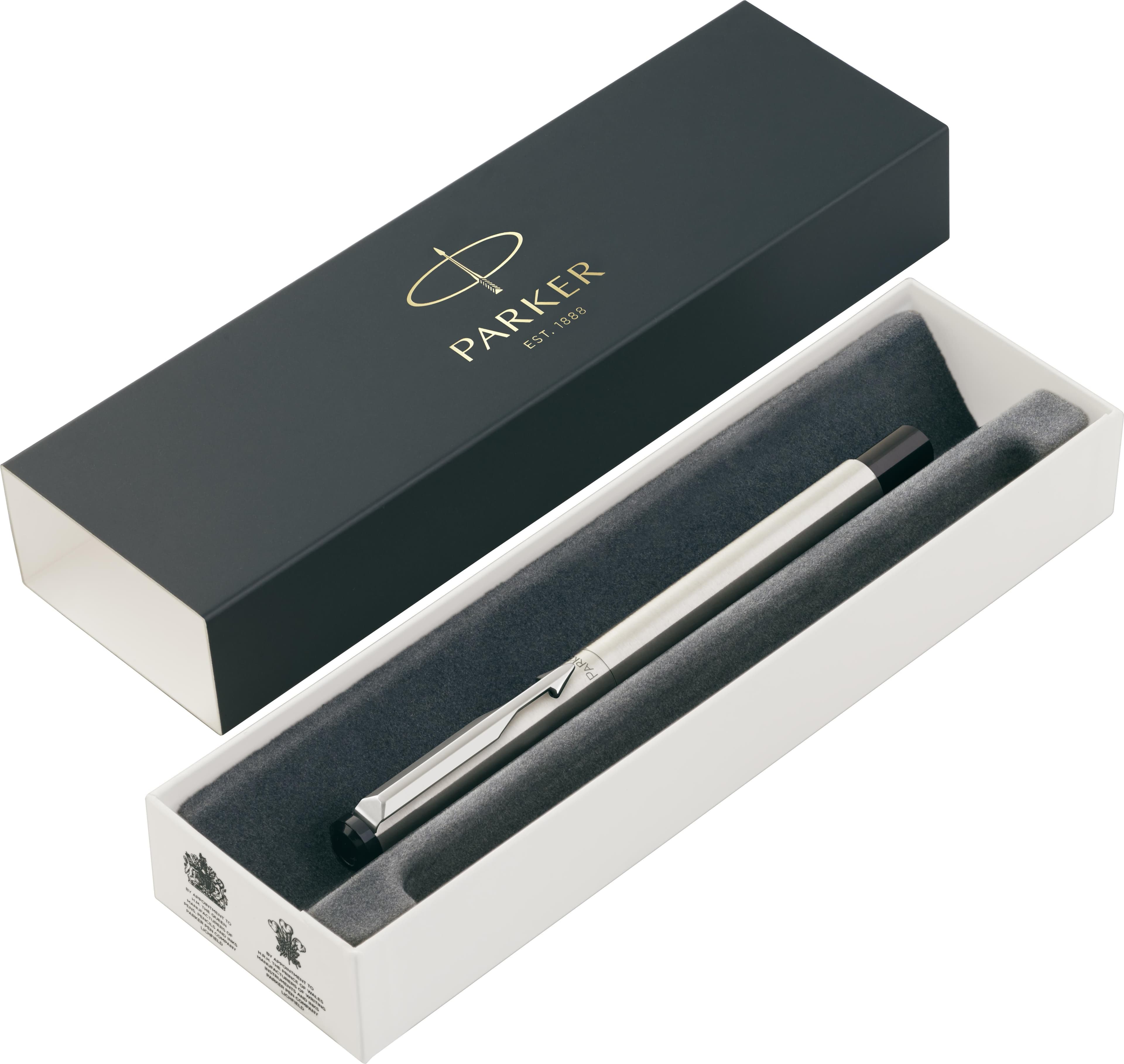 Stylo roller Parker Vector | Acier inoxydable en situation