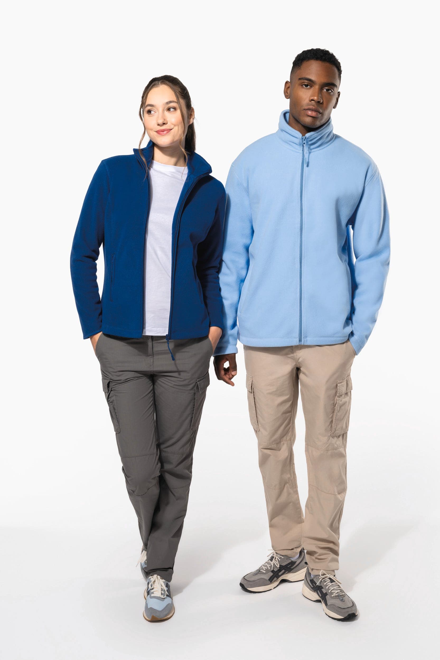 Veste micropolaire zippée femme en situation