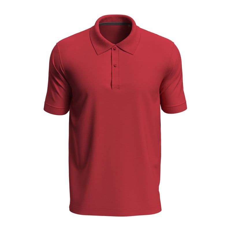 Henry Unisex Polo coloris Rouge cramoisi