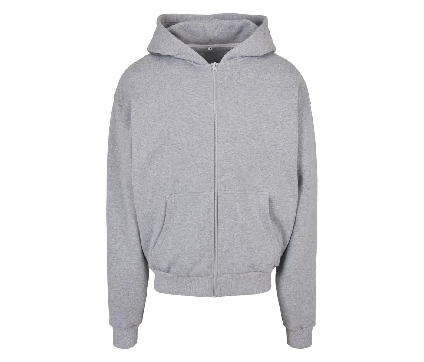 ULTRA HEAVY ZIP HOODY coloris Gris chiné