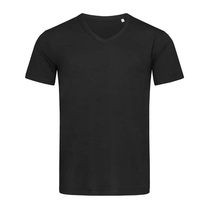 Ben V-neck Unisex T-shirt coloris Noir opale