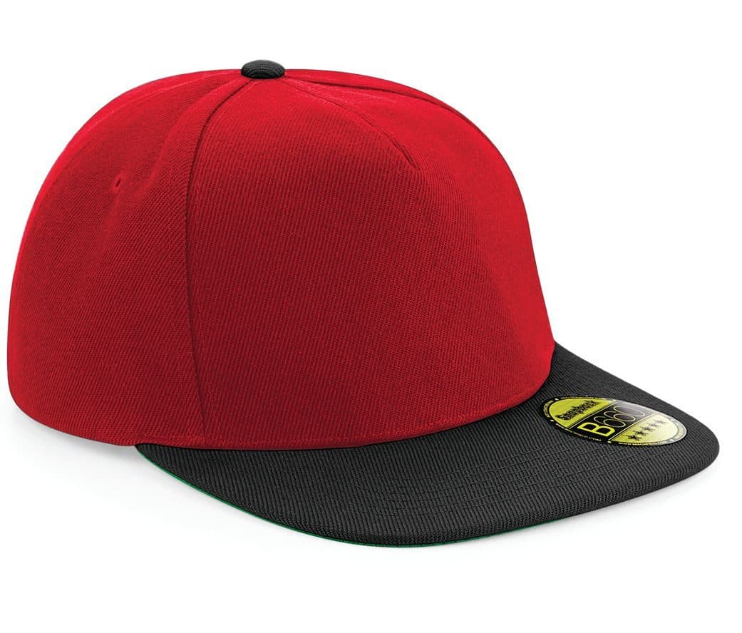 ORIGINAL FLAT PEAK SNAPBACK coloris Rouge classique / Noir
