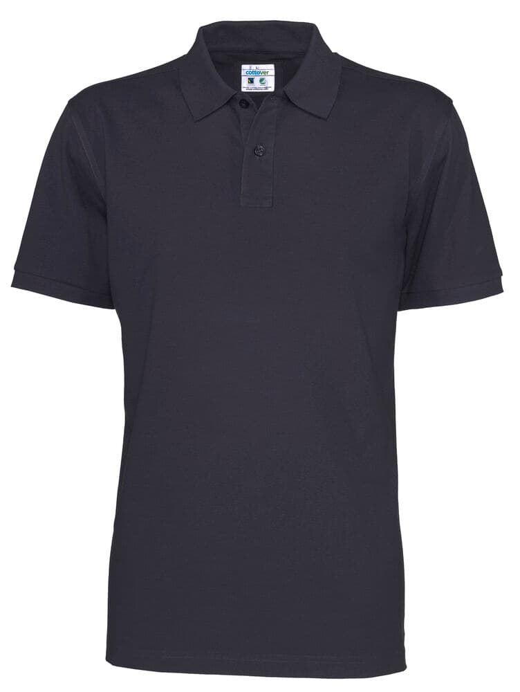 POLO PIQUE HOMME - CERTIFIÉ GOTS coloris Marine
