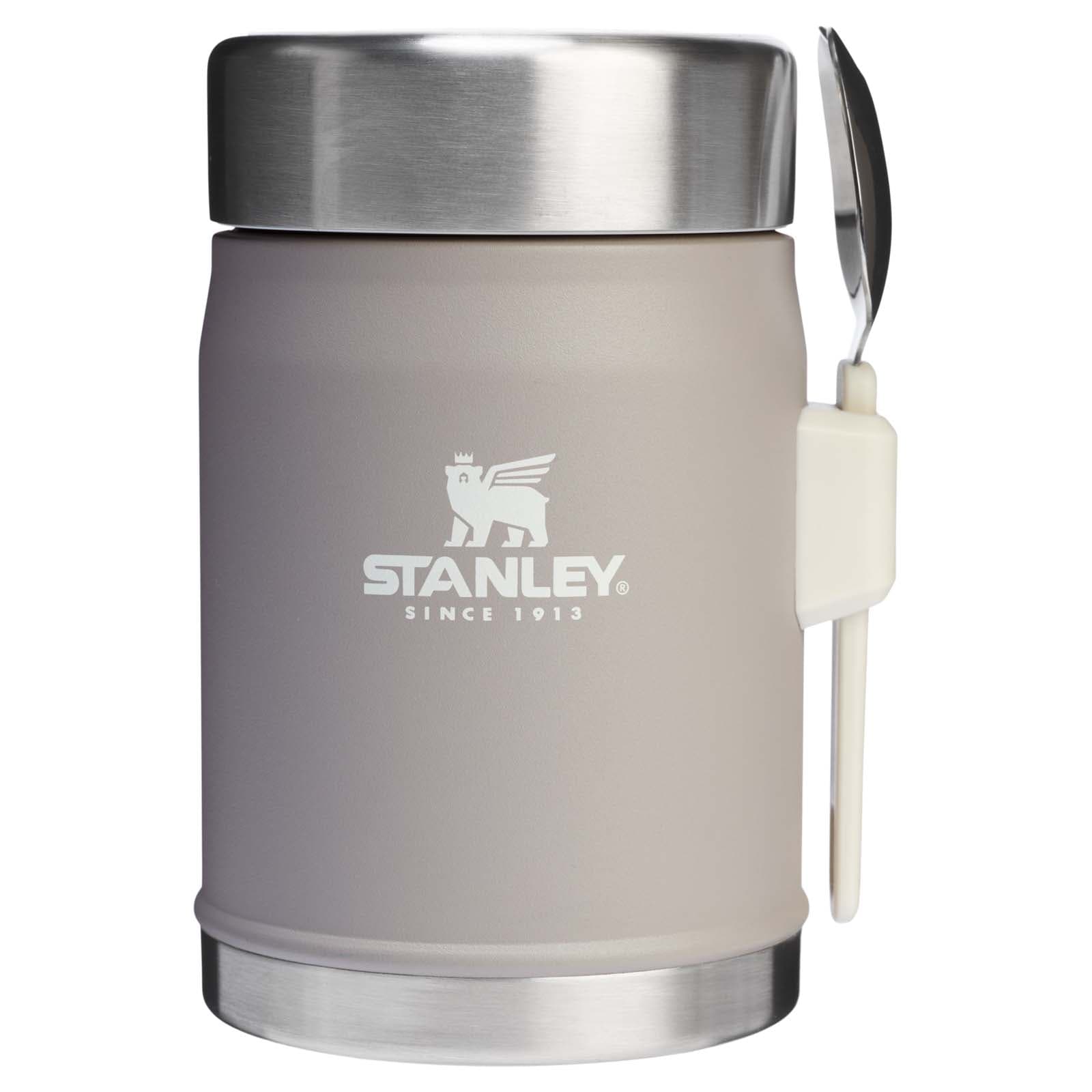 Bocal alimentaire de 400 ml Stanley Legendary avec cuillère-fourchette coloris Gris