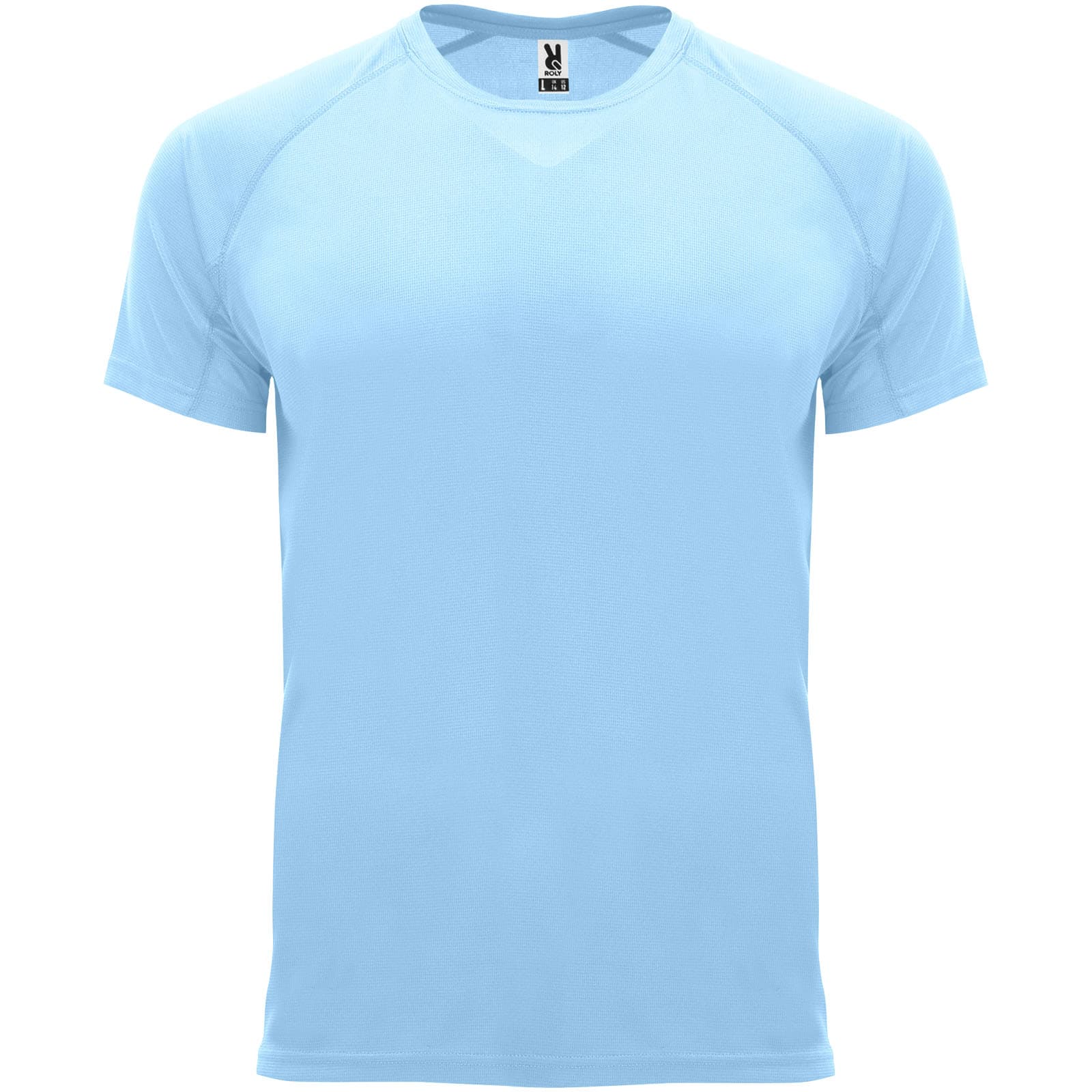 T-shirt de sport de 135 g/m² Bahrain à manches courtes pour enfant coloris Bleu ciel