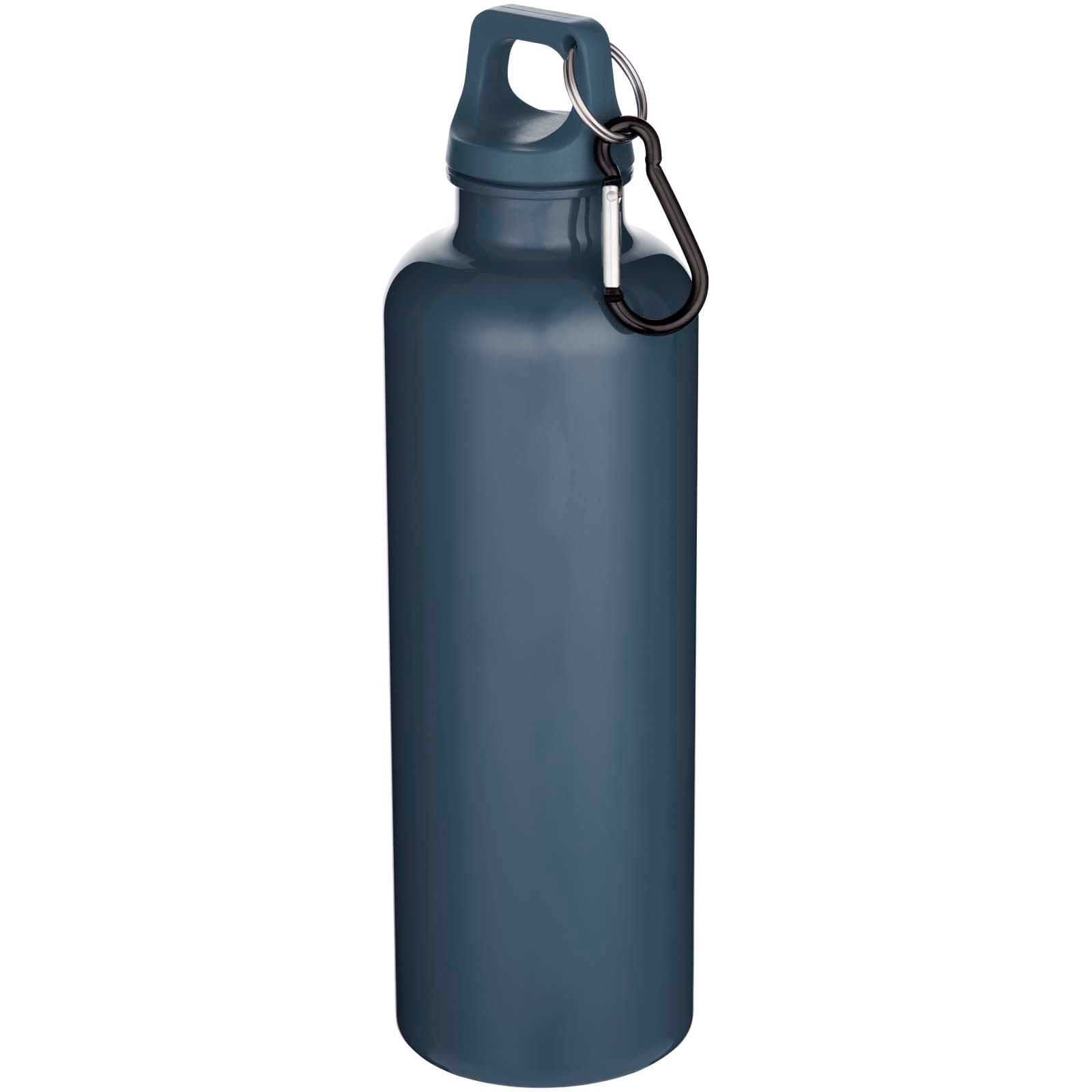 Bouteille d’eau Oregon de 750 ml en plastique recyclé uni certifié RCS avec mousqueton   coloris Bleu hale