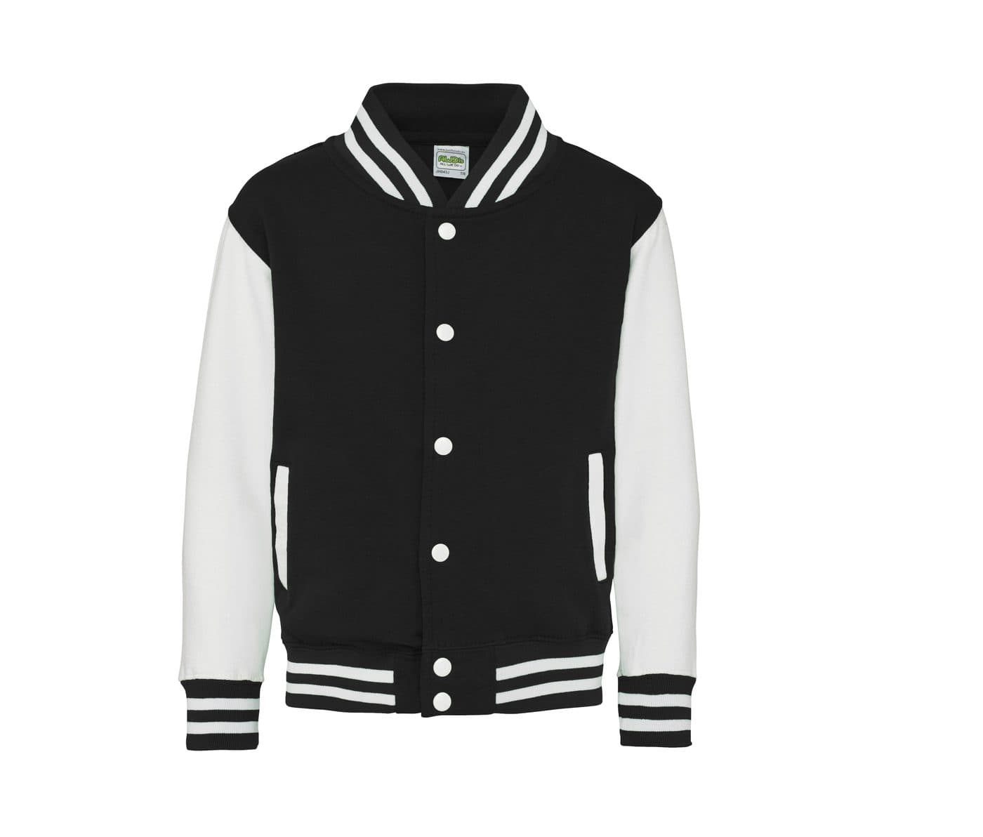 KIDS VARSITY JACKET coloris Noir jais / Blanc