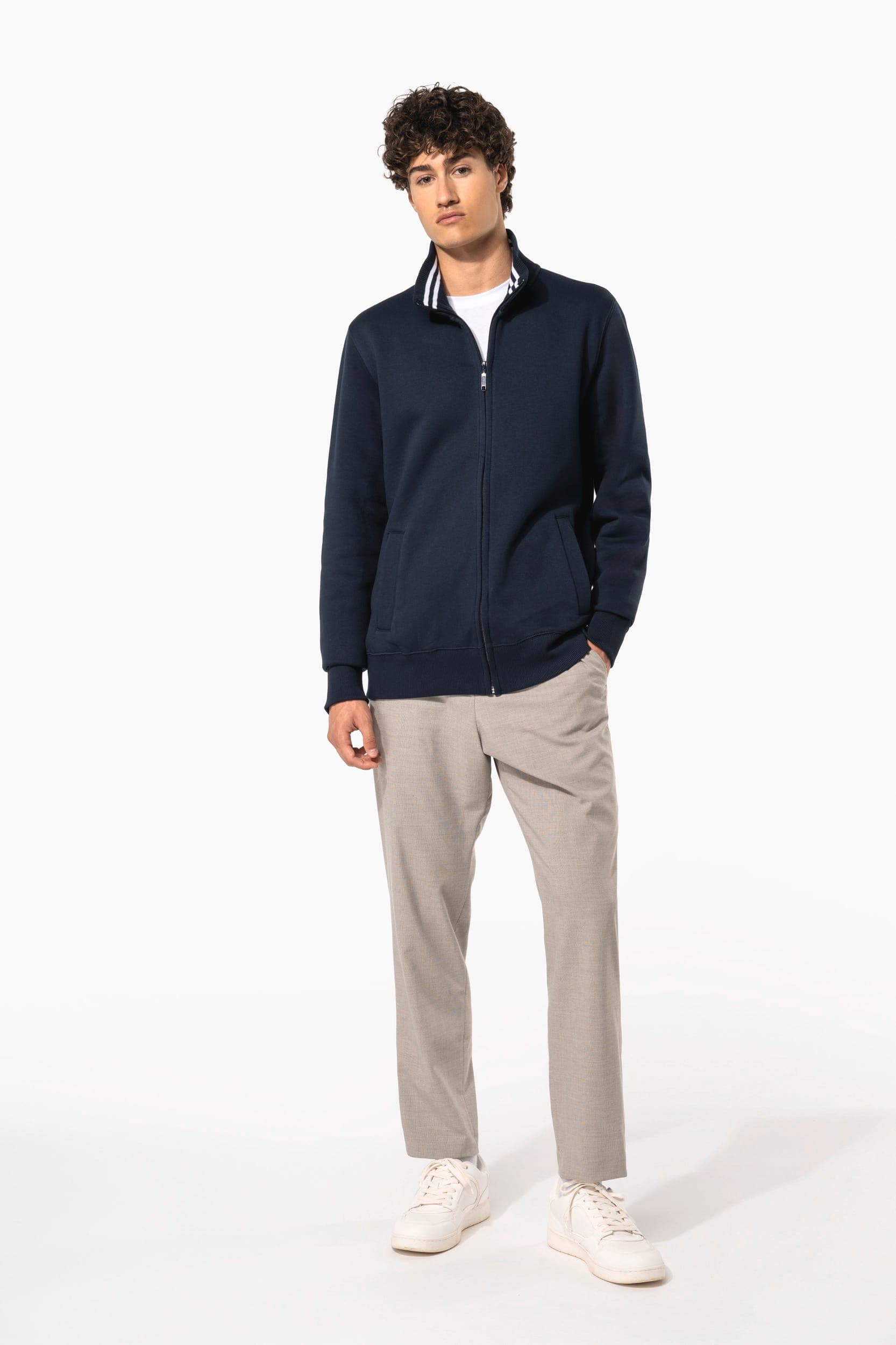 Veste molleton zippée homme en situation