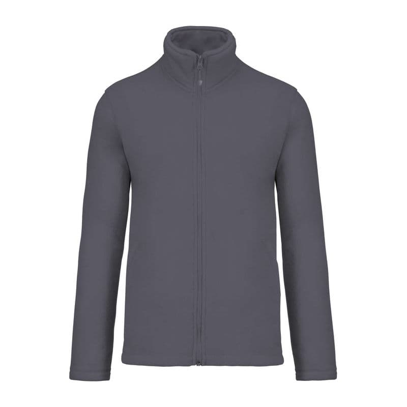 FALCO - FULL ZIP MICROFLEECE JACKET coloris Gris convoi