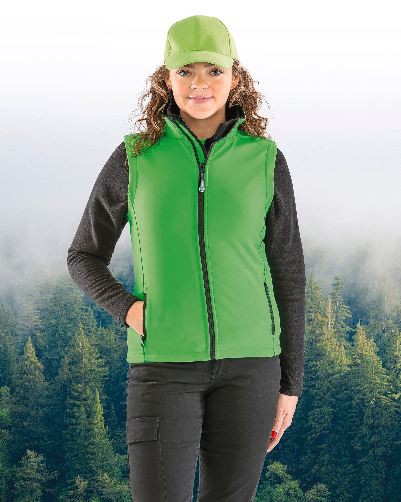 Bodywarmer Softshell Femme Printable en situation