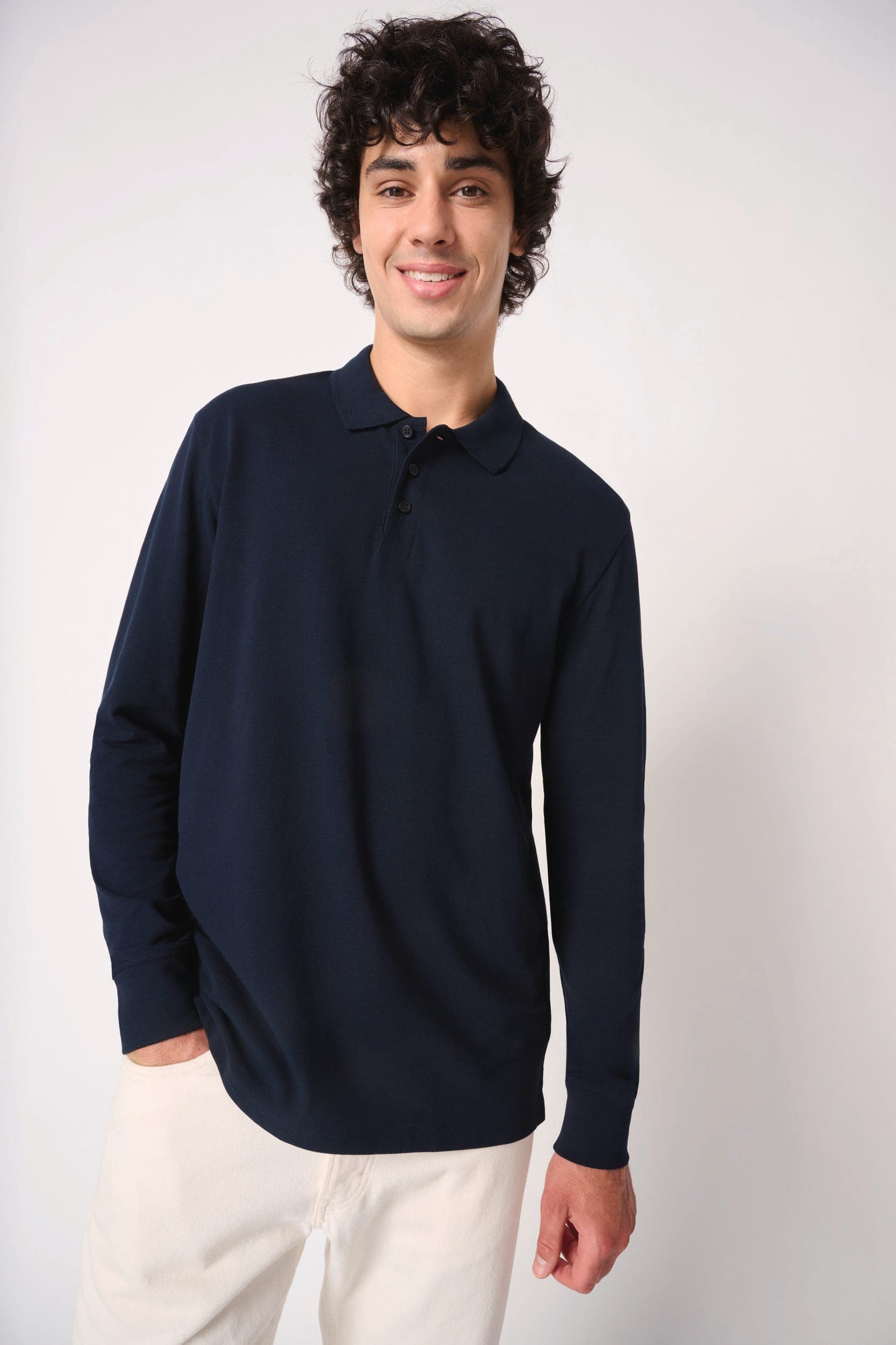 Polo piqué LSL homme en situation