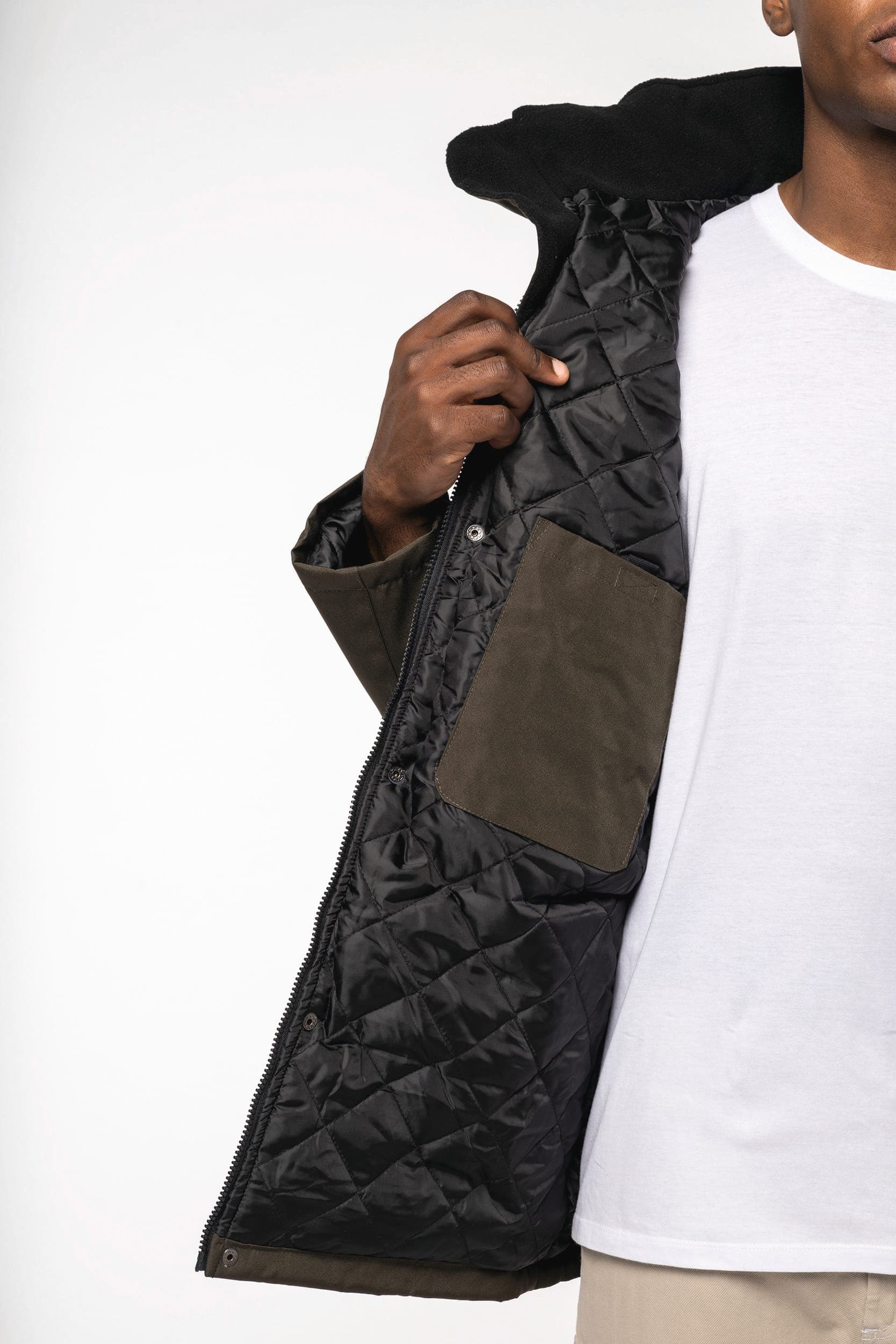 Parka doublure matelassée en situation