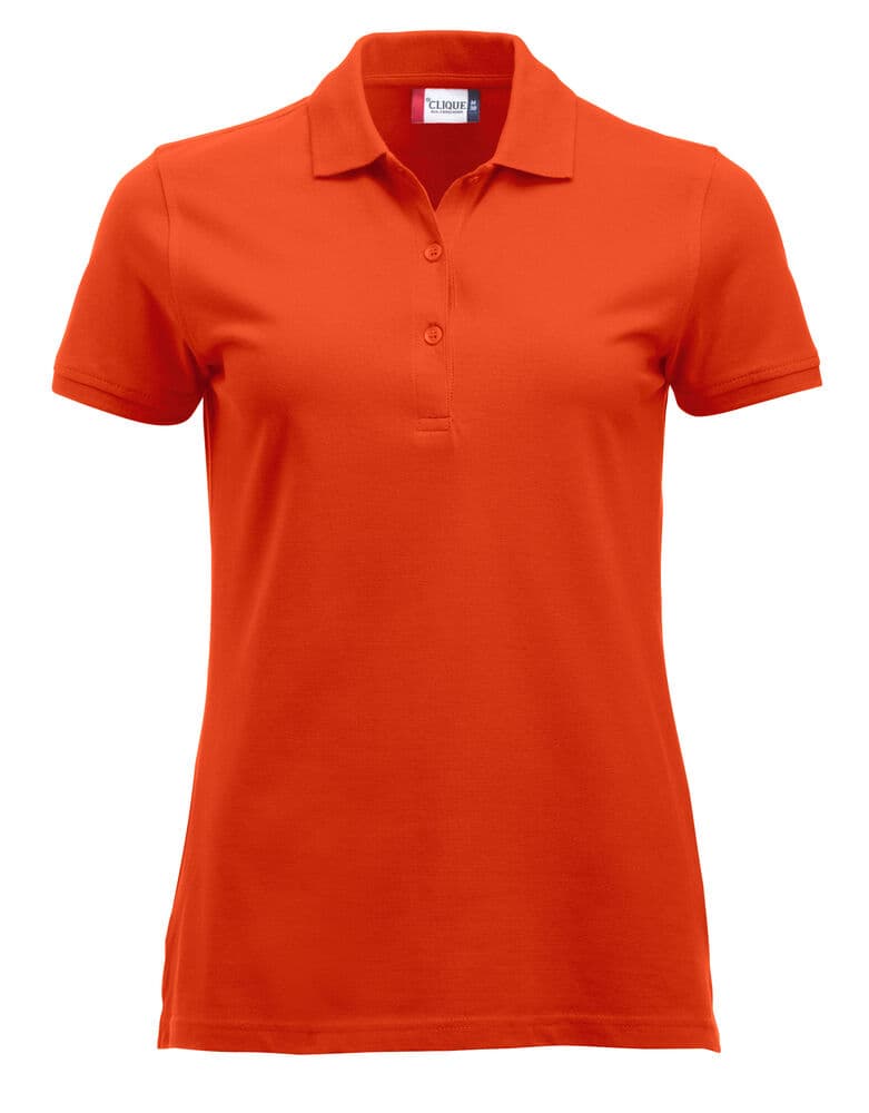 Clique Classic Marion S/S Polo coloris Orange sang