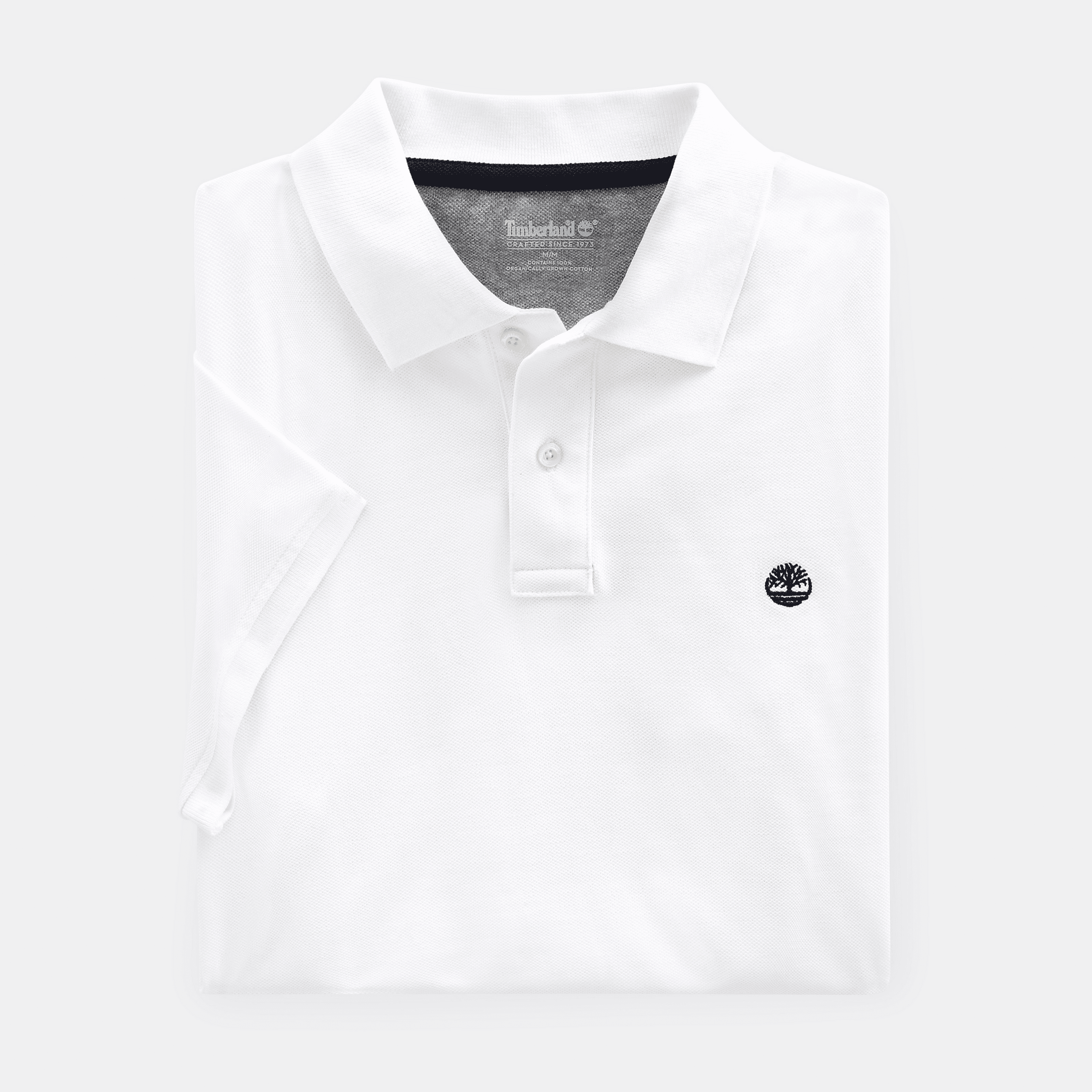 Polo coton piqué bio manches courtes Millers River coloris Blanc