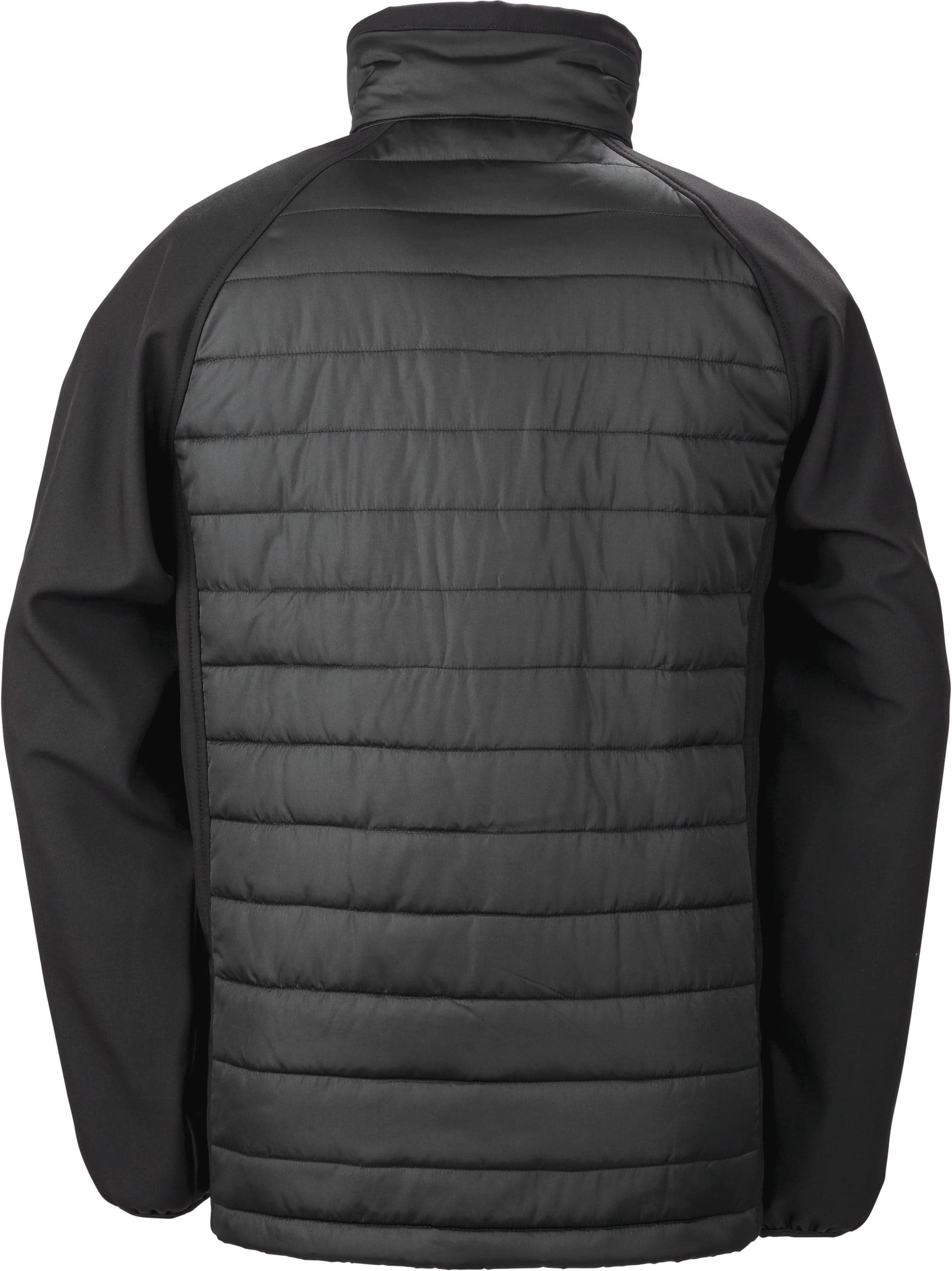 Veste softshell rembourrée black compass recyclée en situation
