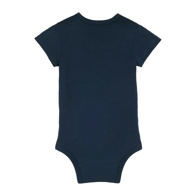 The babies' body short sleeves coloris Bleu marine