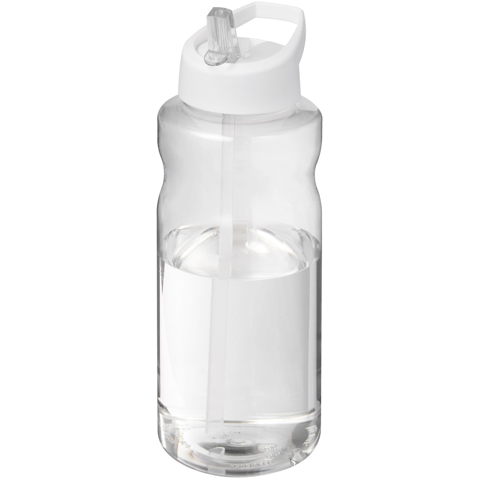 Bouteille de sport H2O Active® Big Base de 1 litre avec couvercle à bec verseur coloris Blanc
