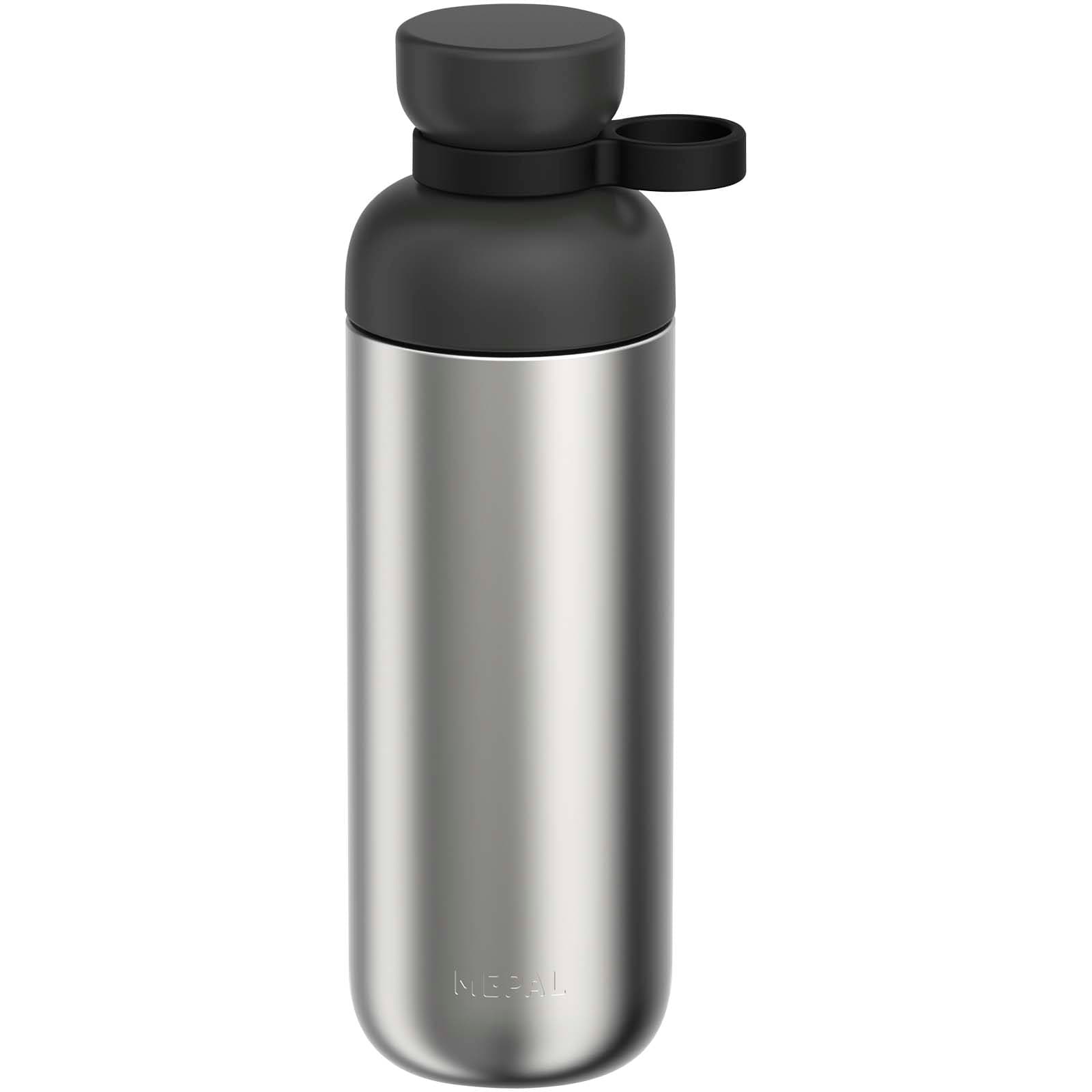 Bouteille d'eau en acier inoxydable recyclé Mepal Vita de 700 ml coloris Noir