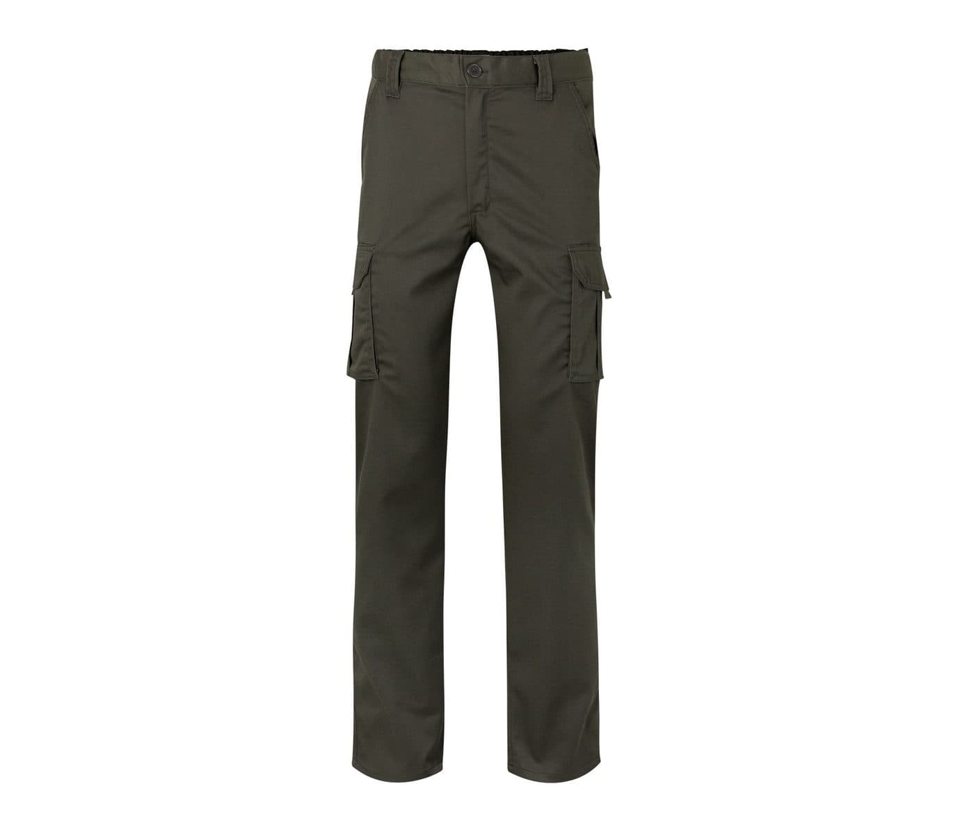 PANTALON MULTIPOCHES STRETCH coloris Vert chasseur