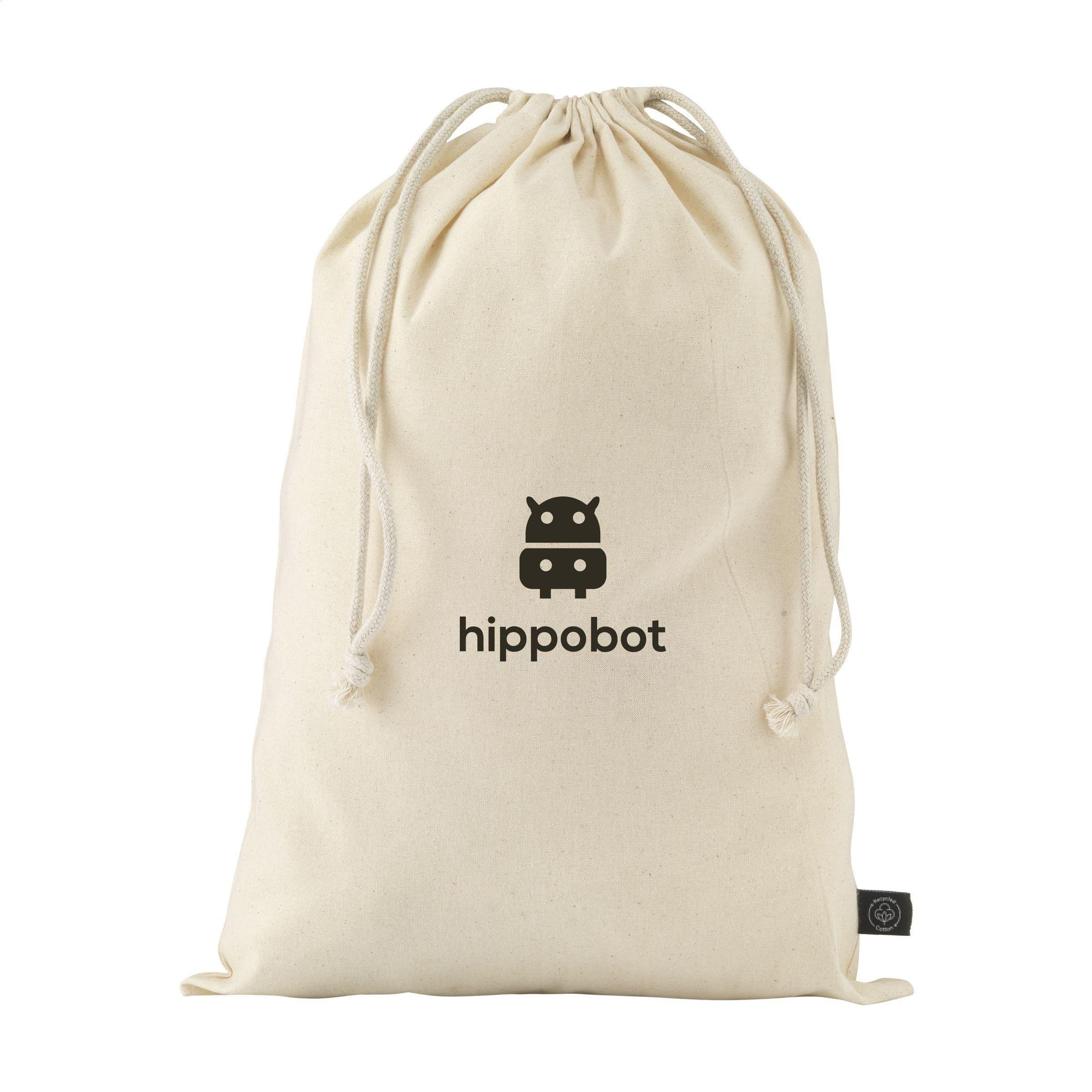 Pochette cadeau naturelle coton GRS recyclé (150 g/m²) L