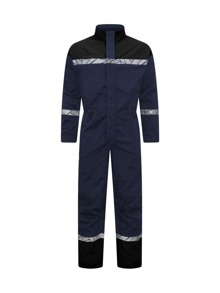 7601 COMBINAISON STRETCH AVEC POCHES GENOUX coloris Marine / Noir