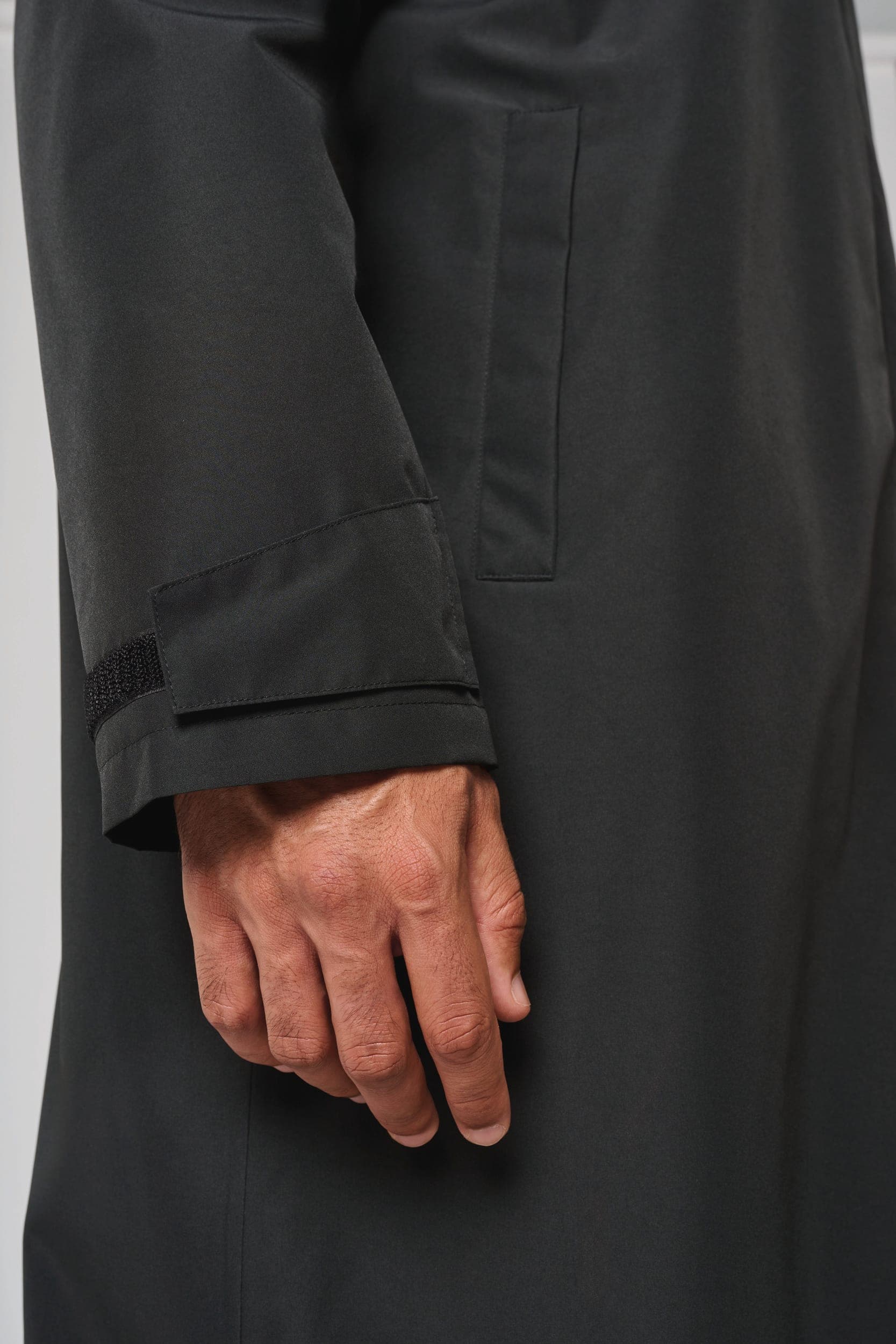 Parka longue doublée sherpa unisexe en situation