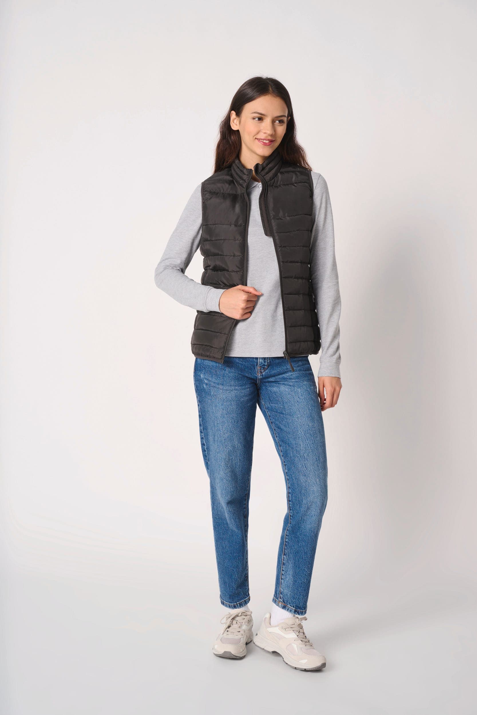 Bodywarmer matelassé femme en situation