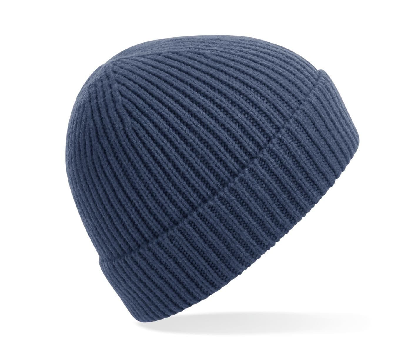 ENGINEERED KNIT RIBBED BEANIE coloris Bleu acier