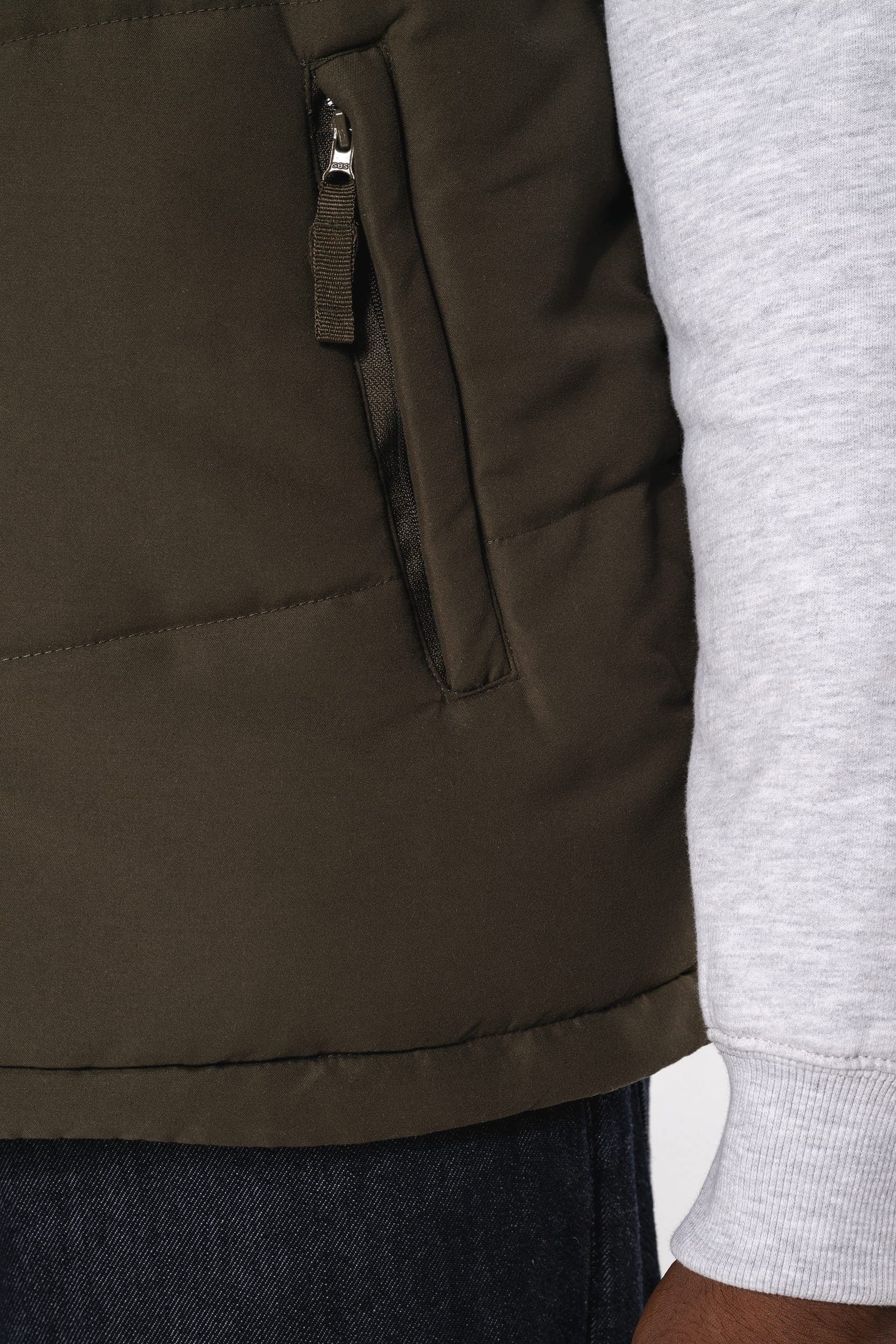 Bodywarmer doublé polaire unisexe en situation