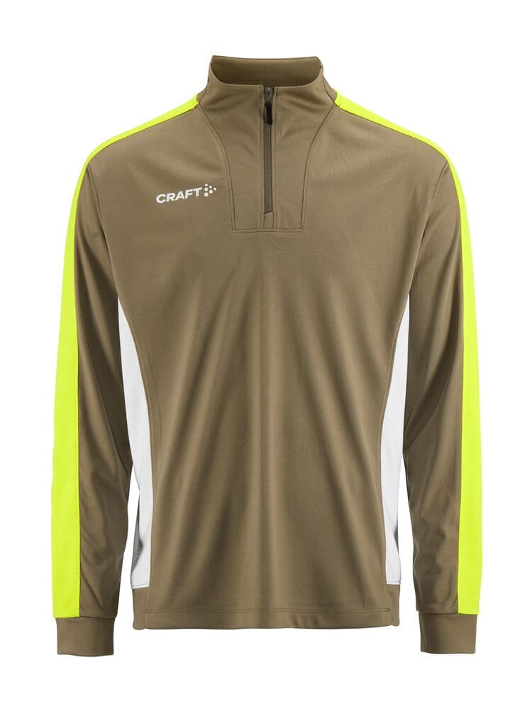 Craft Evolve 2.0 contrast half zip m coloris Beige / Jaune