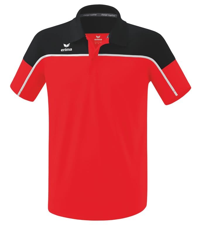 Polo CHANGE by erima coloris Rouge / Noir / Blanc