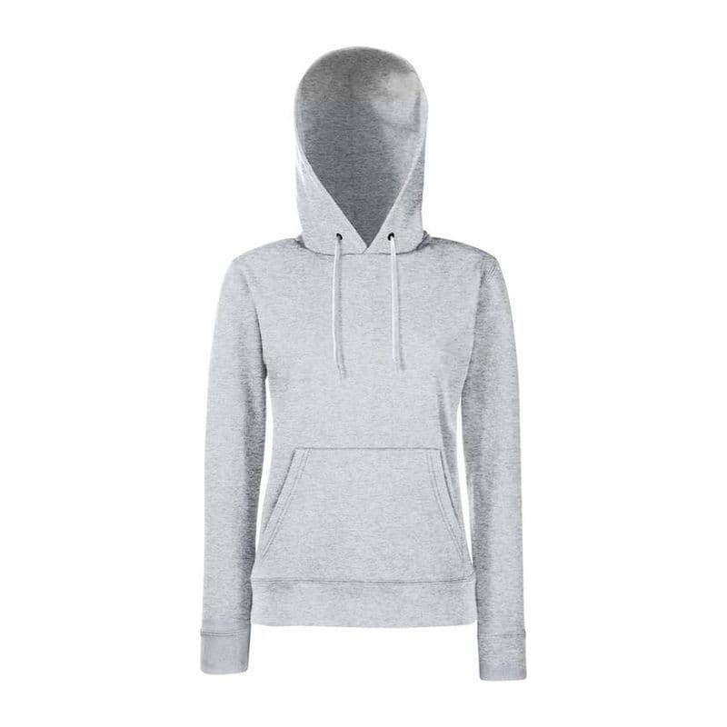 LADIES CLASSIC HOODED SWEAT coloris Gris chiné