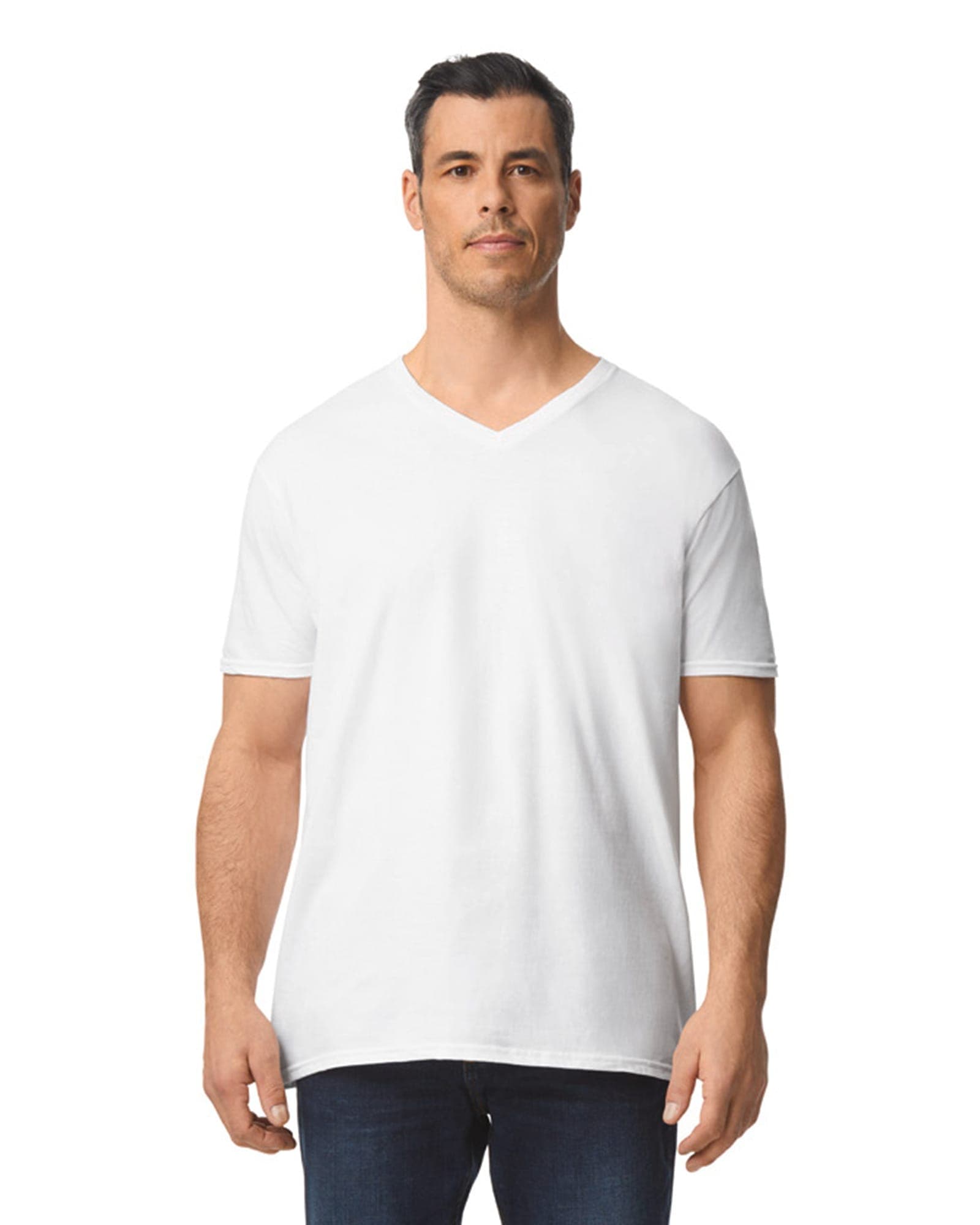 T-shirt homme col v Softstyle en situation